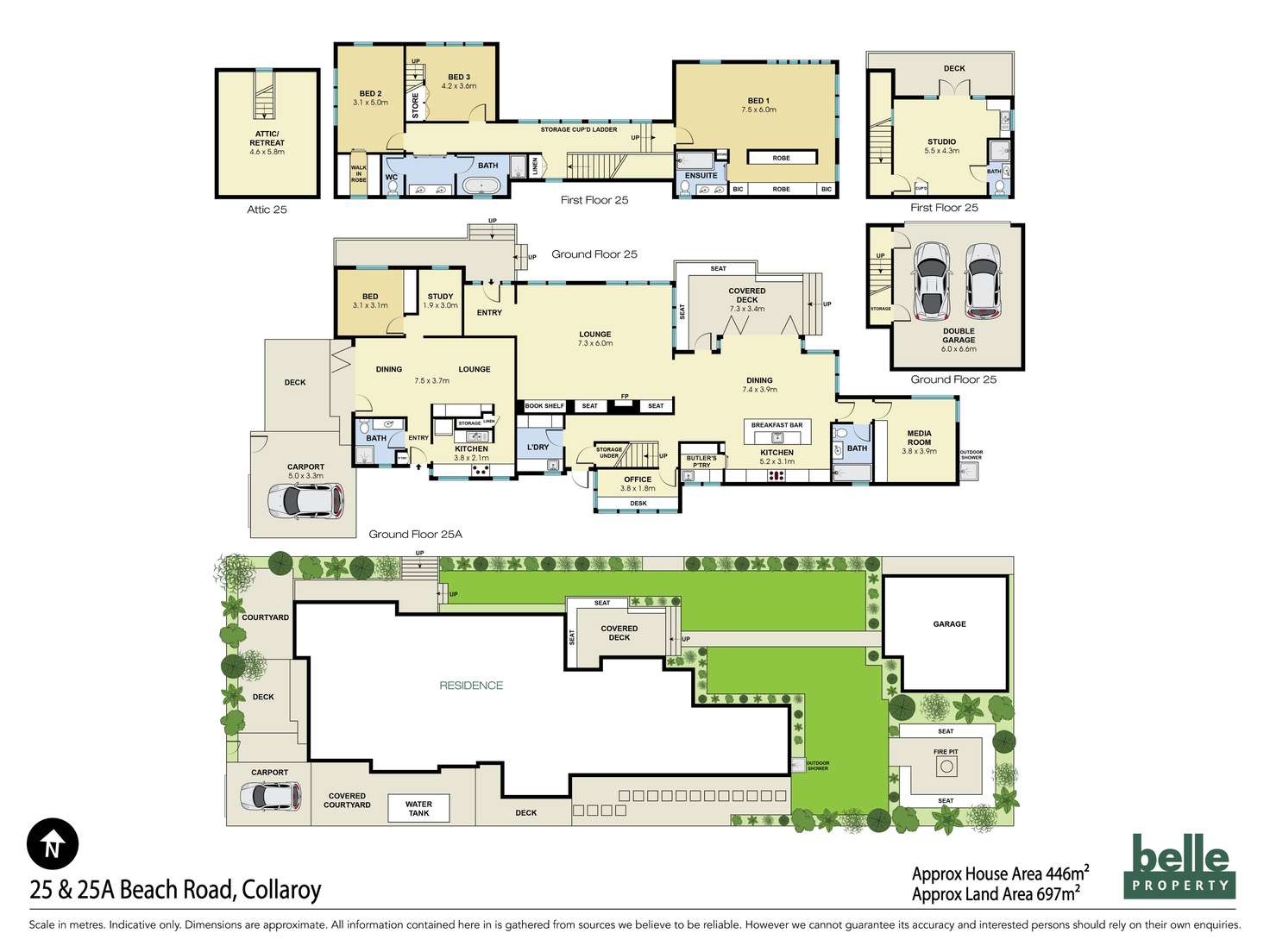 Floorplan of Homely house listing, 25 & 25A Beach Road, Collaroy NSW 2097