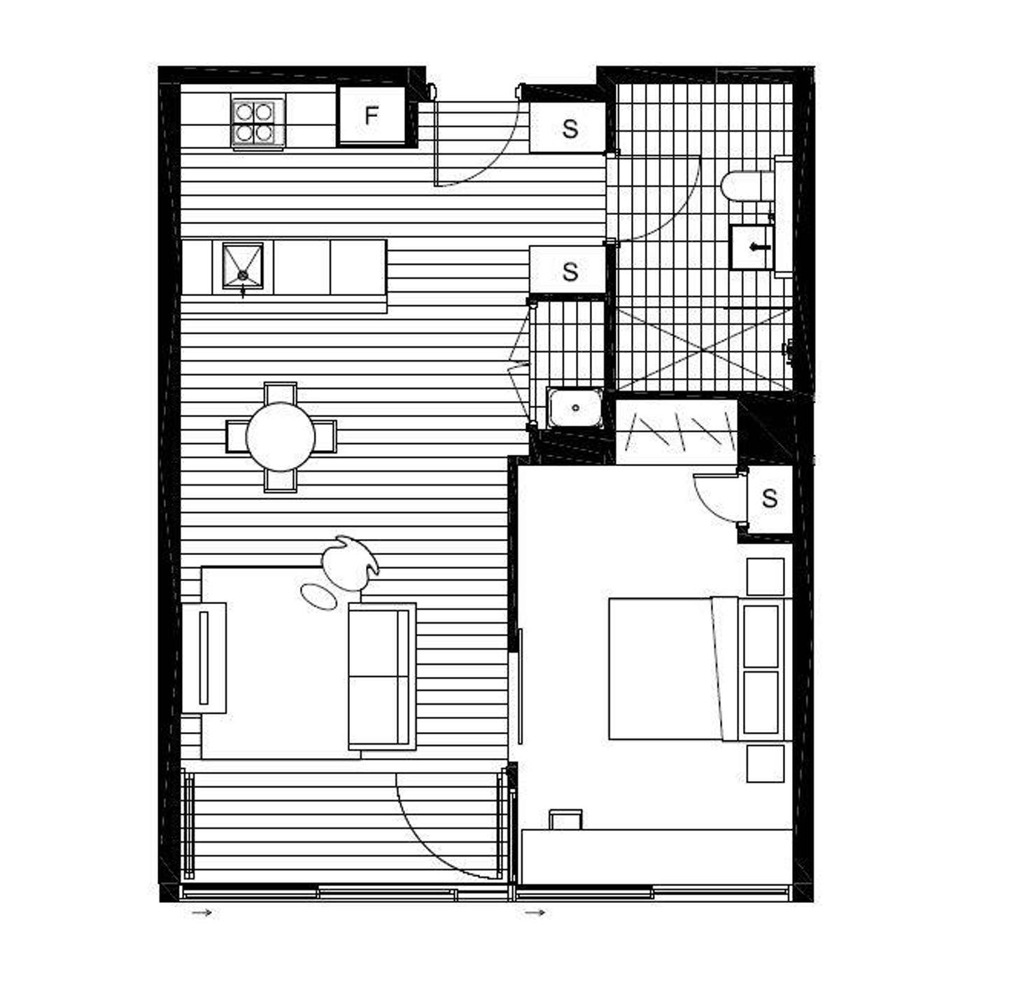 Floorplan of Homely apartment listing, 607/10 Atchison Street, St Leonards NSW 2065