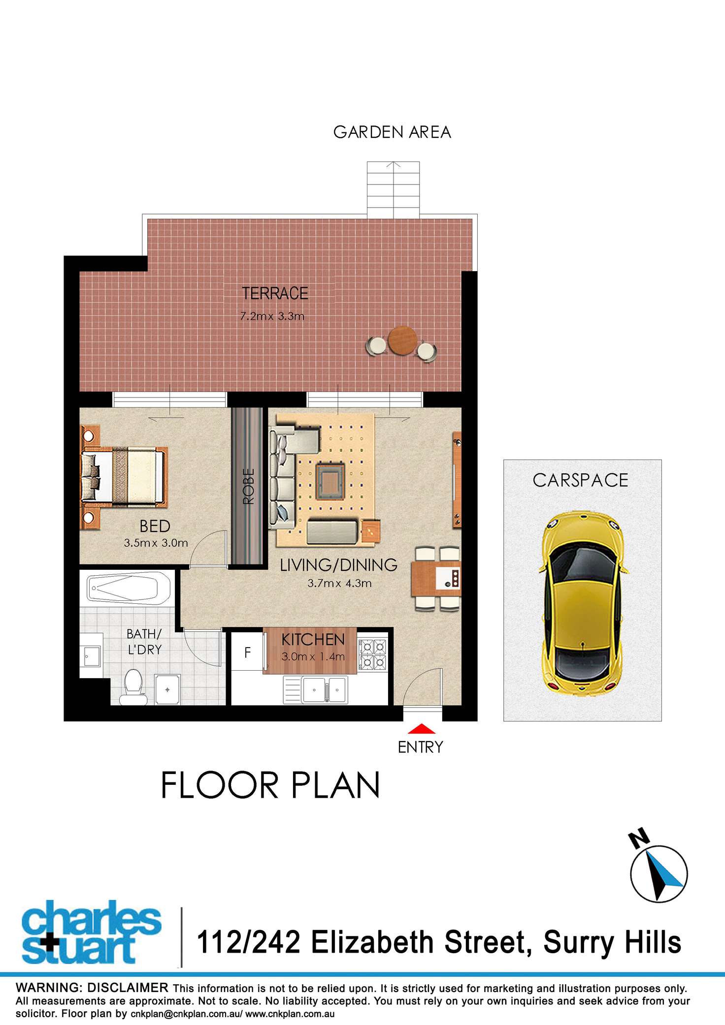 Floorplan of Homely apartment listing, 112/242 Elizabeth Street, Surry Hills NSW 2010