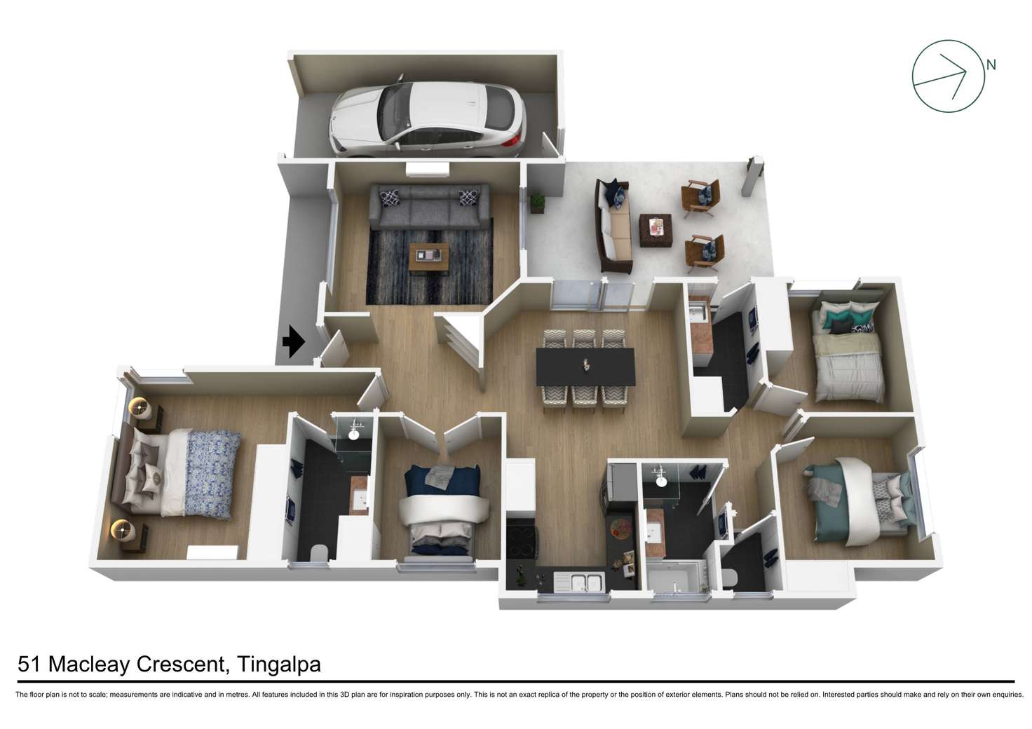Floorplan of Homely house listing, 51 Macleay Crescent, Tingalpa QLD 4173