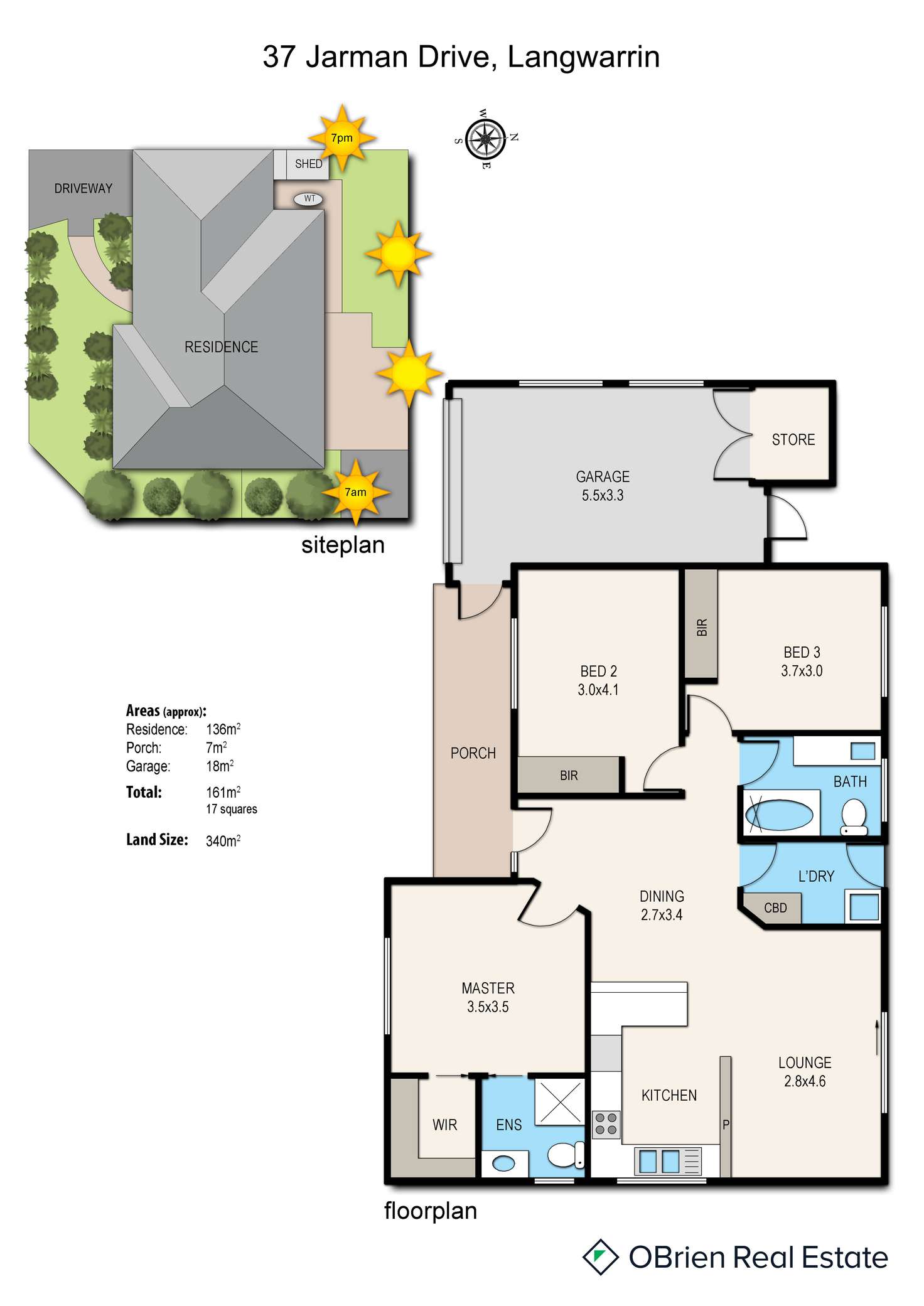 Floorplan of Homely house listing, 37 Jarman Drive, Langwarrin VIC 3910