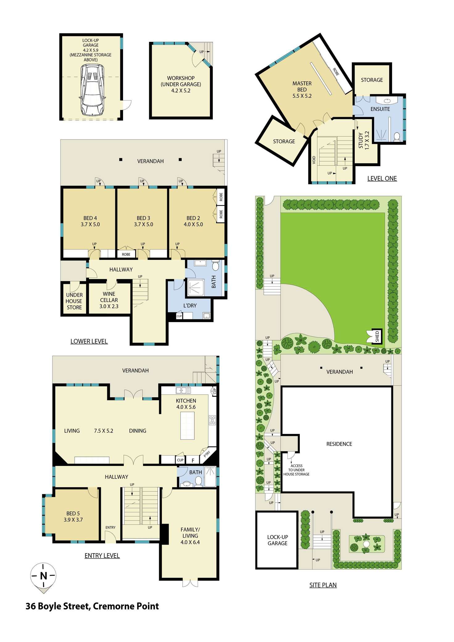 Floorplan of Homely house listing, 36 Boyle Street, Cremorne Point NSW 2090