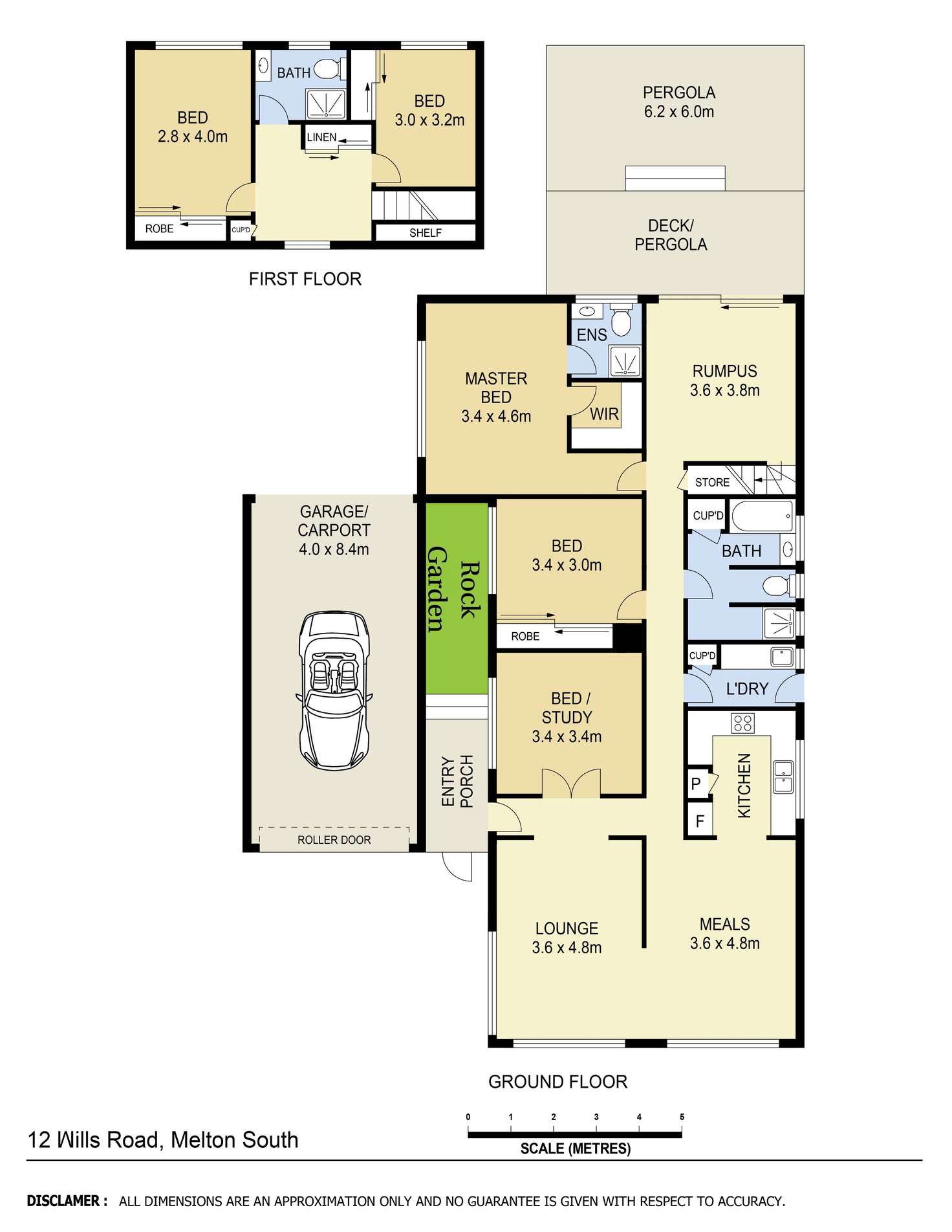 Floorplan of Homely house listing, 12 Wills Road, Melton South VIC 3338