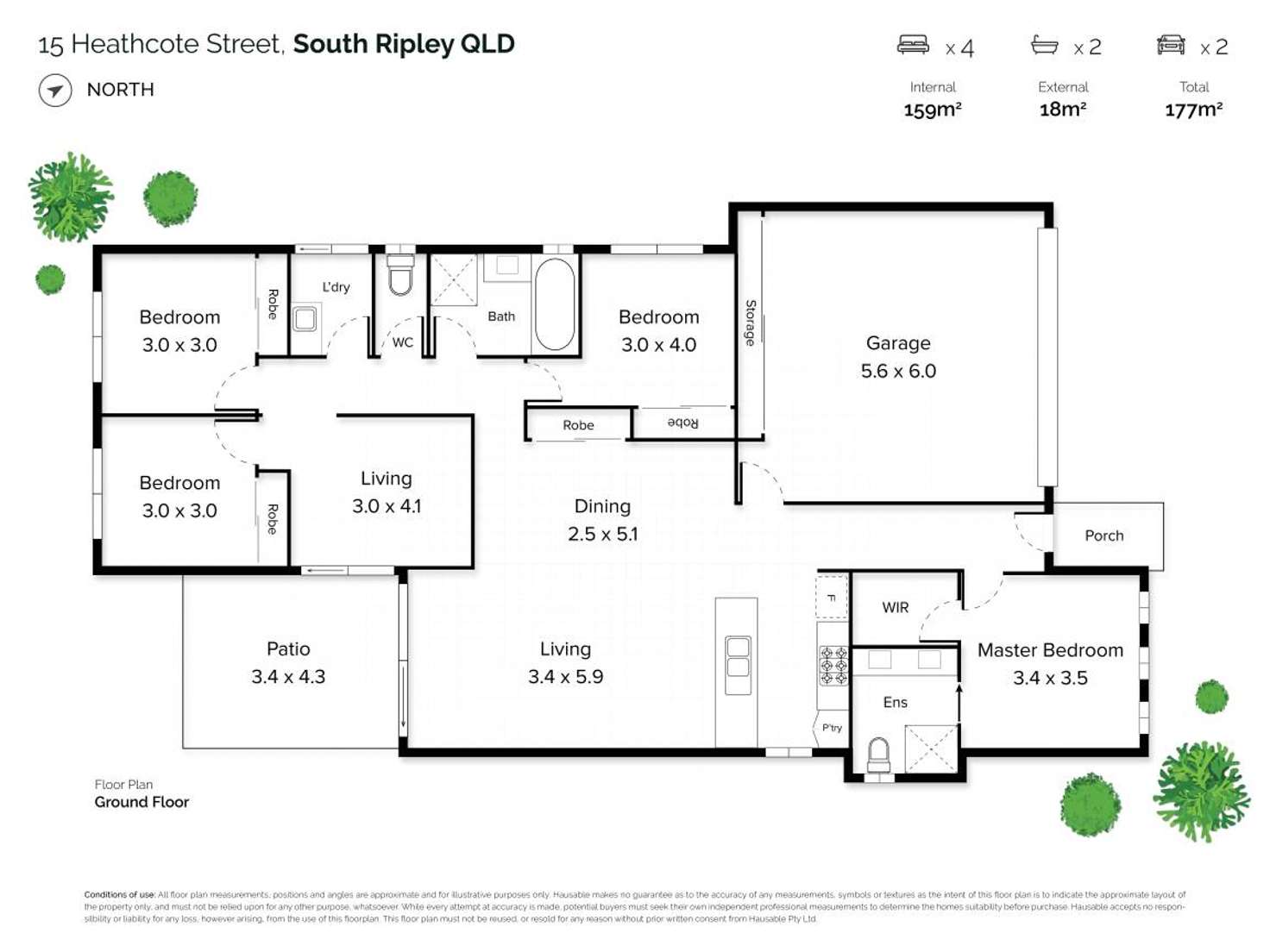 Floorplan of Homely house listing, 15 Heathcote Street, South Ripley QLD 4306