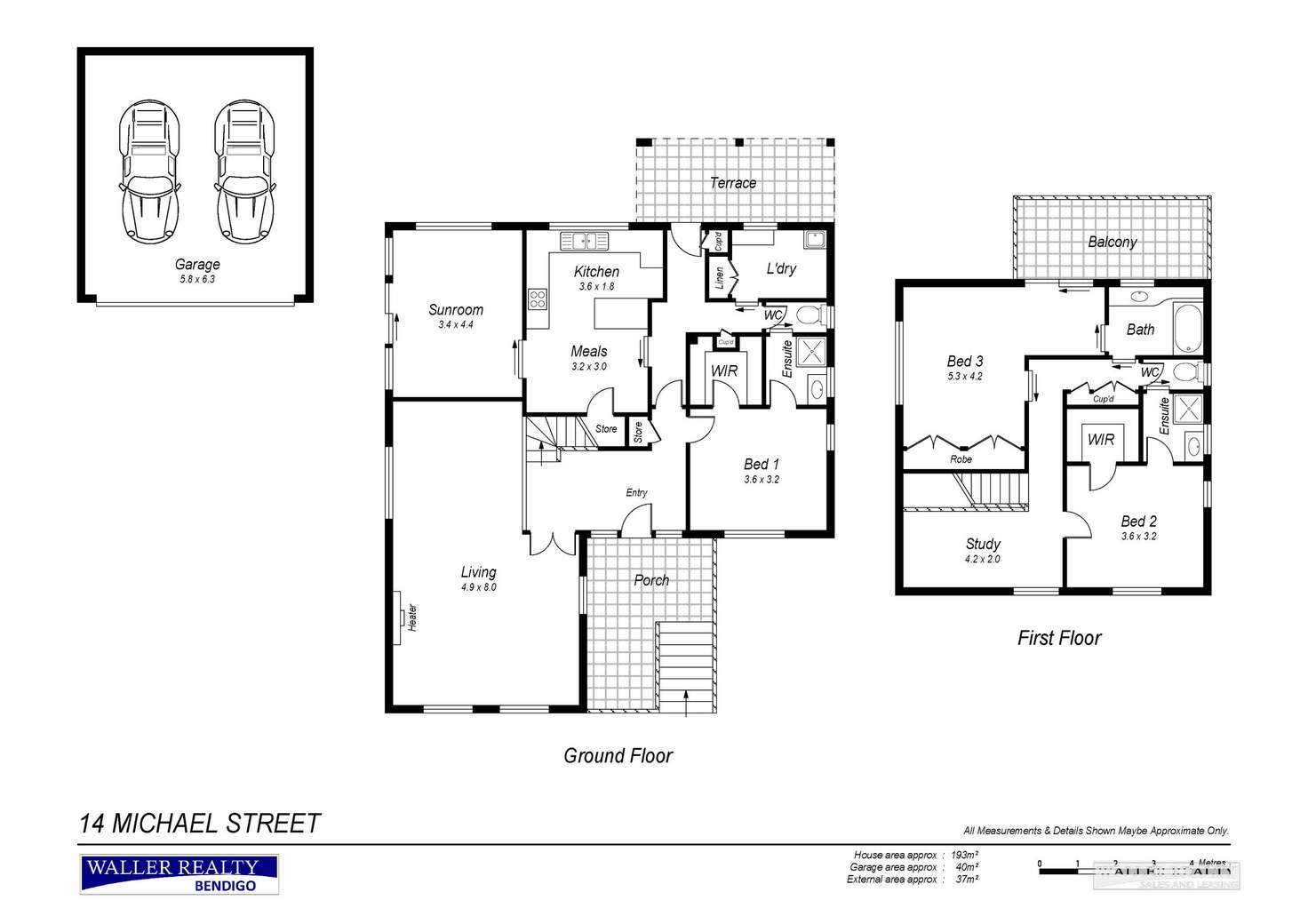 Floorplan of Homely house listing, 14 Michael Street, Kennington VIC 3550