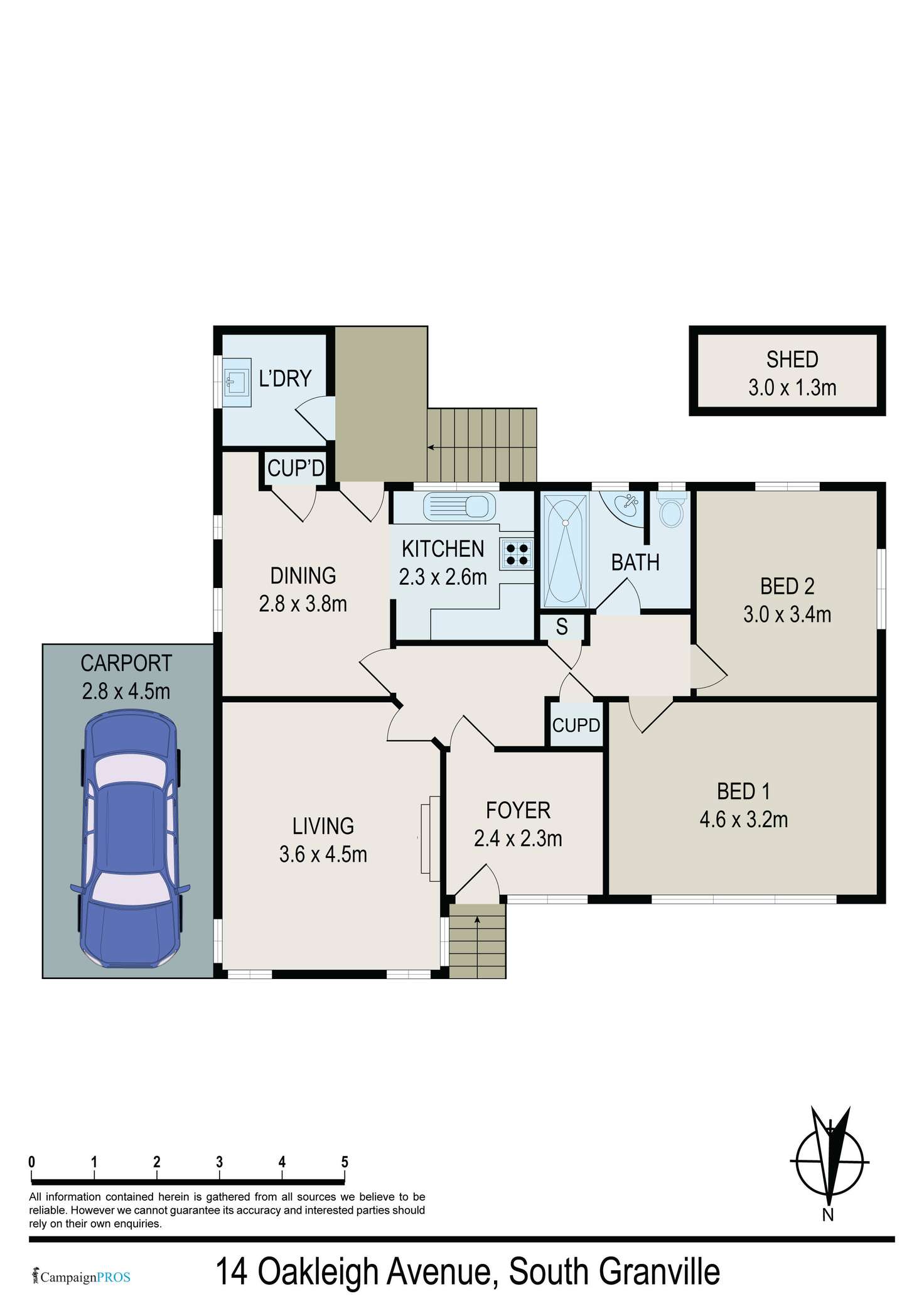 Floorplan of Homely house listing, 14 Oakleigh Avenue, Granville NSW 2142