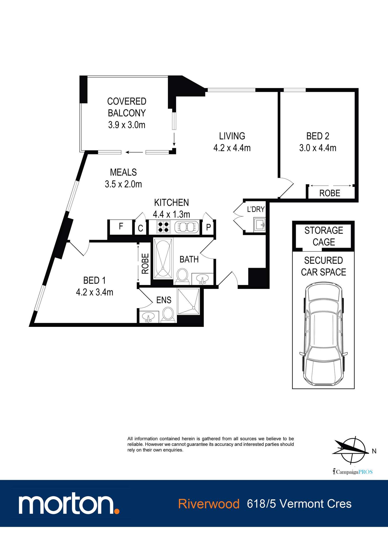 Floorplan of Homely apartment listing, 618/5 Vermont Crescent, Riverwood NSW 2210