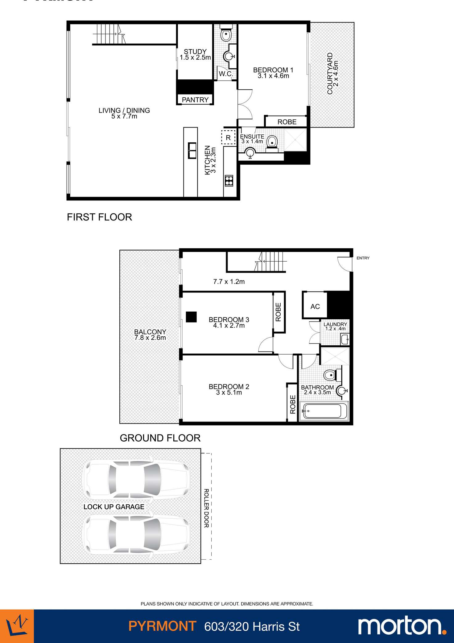 Floorplan of Homely apartment listing, 603/320 Harris Street, Pyrmont NSW 2009