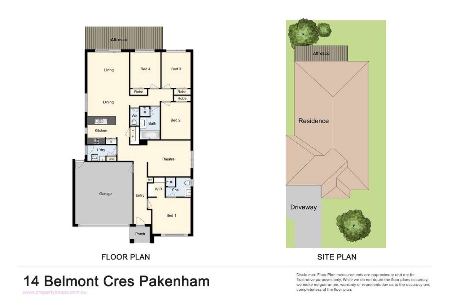 Floorplan of Homely house listing, 14 Belmont Crescent, Pakenham VIC 3810