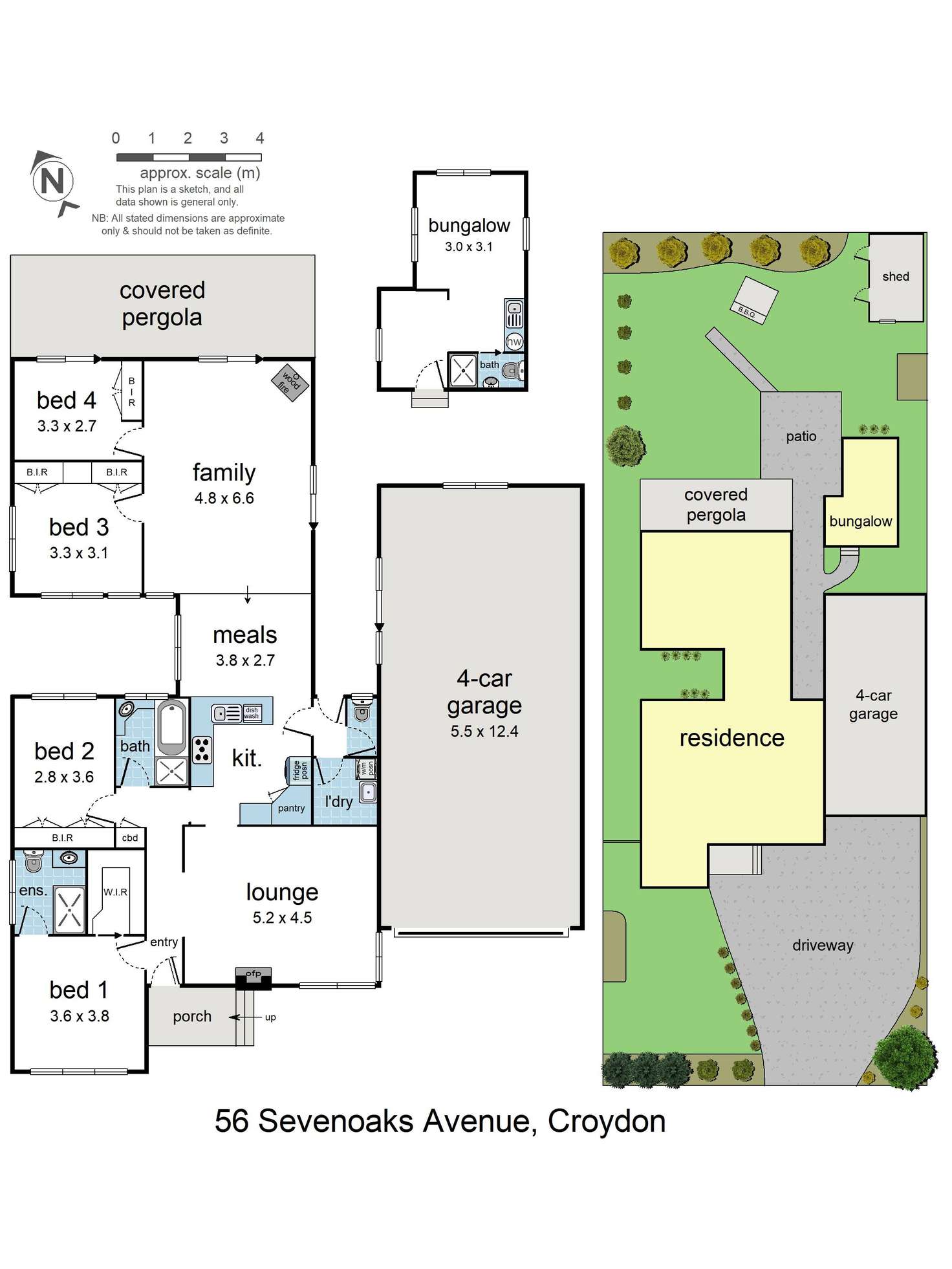 Floorplan of Homely house listing, 56 Sevenoaks Avenue, Croydon VIC 3136