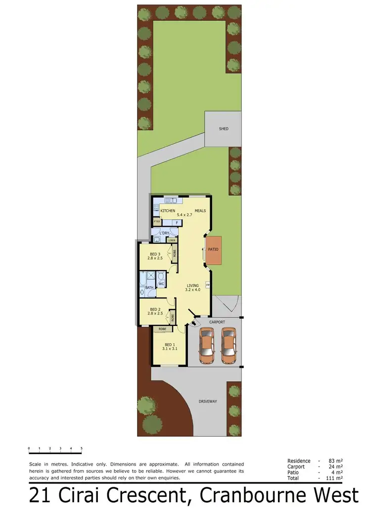 Floorplan of Homely house listing, 21 Cirai Crescent, Cranbourne West VIC 3977
