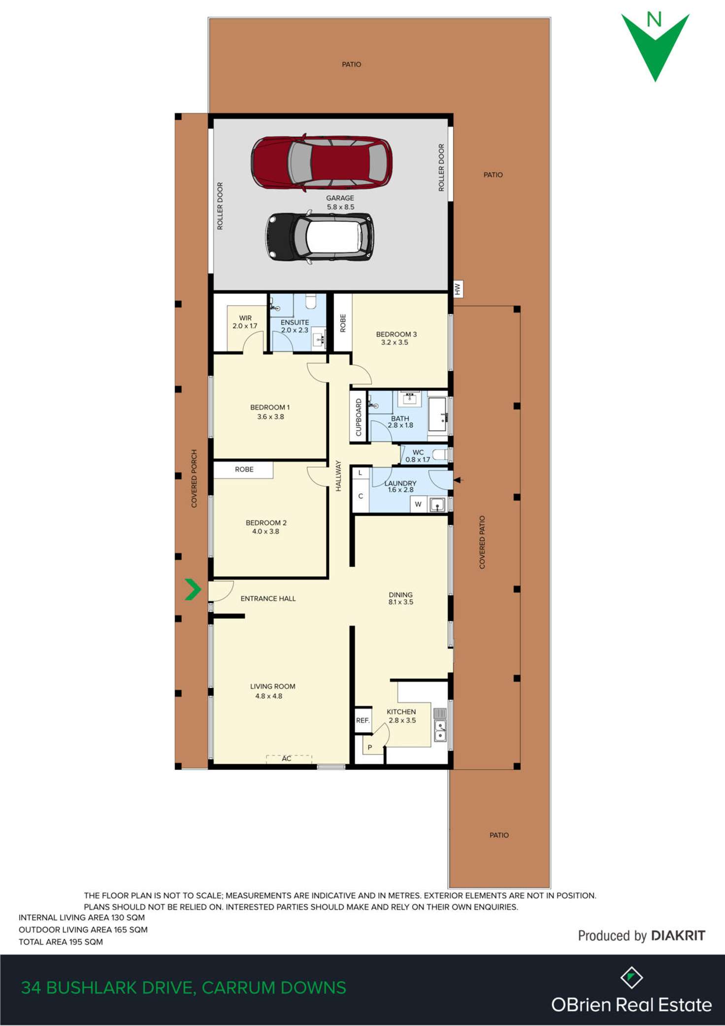 Floorplan of Homely house listing, 34 Bushlark Drive, Carrum Downs VIC 3201