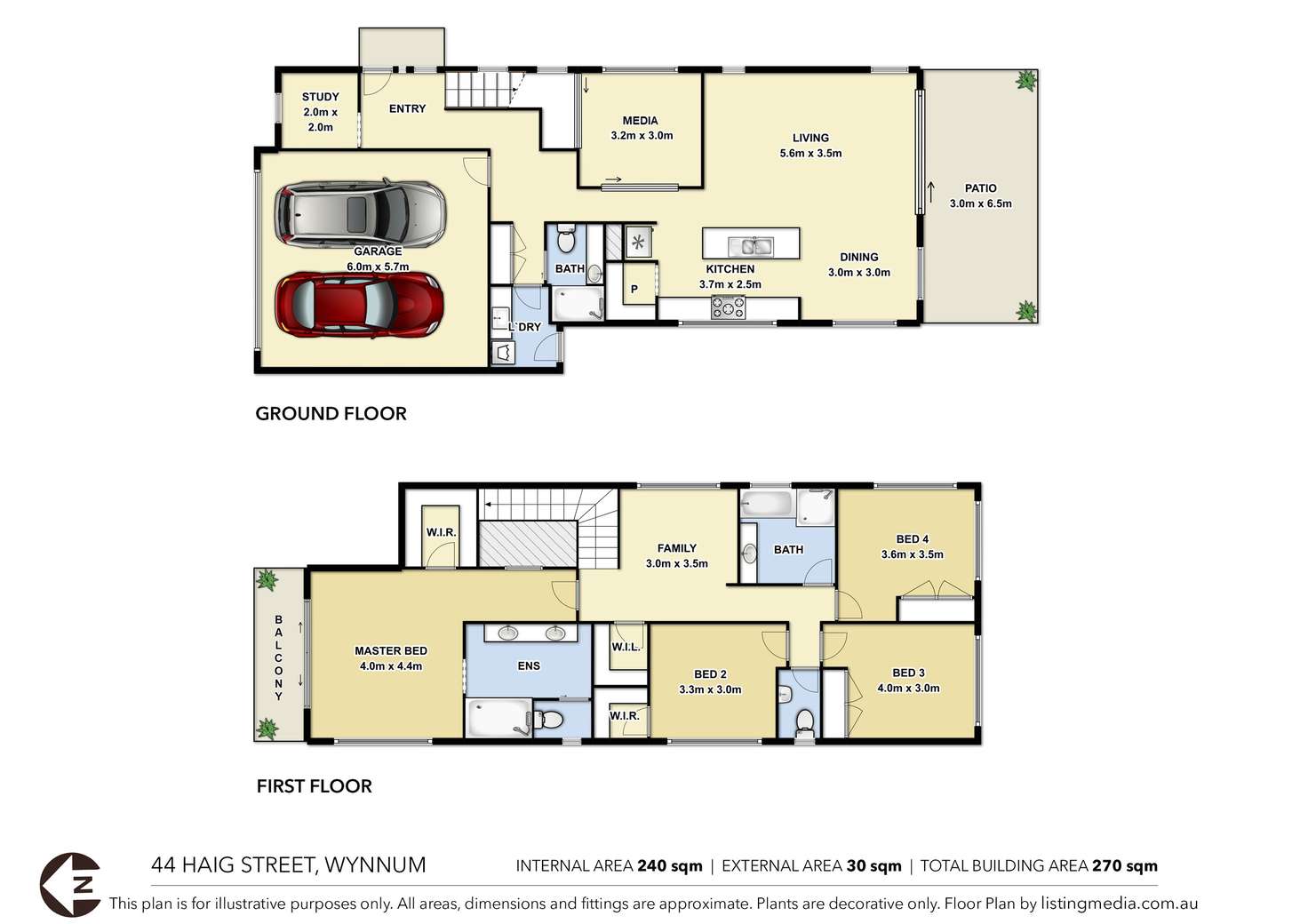 Floorplan of Homely house listing, 44 Haig Street, Wynnum West QLD 4178