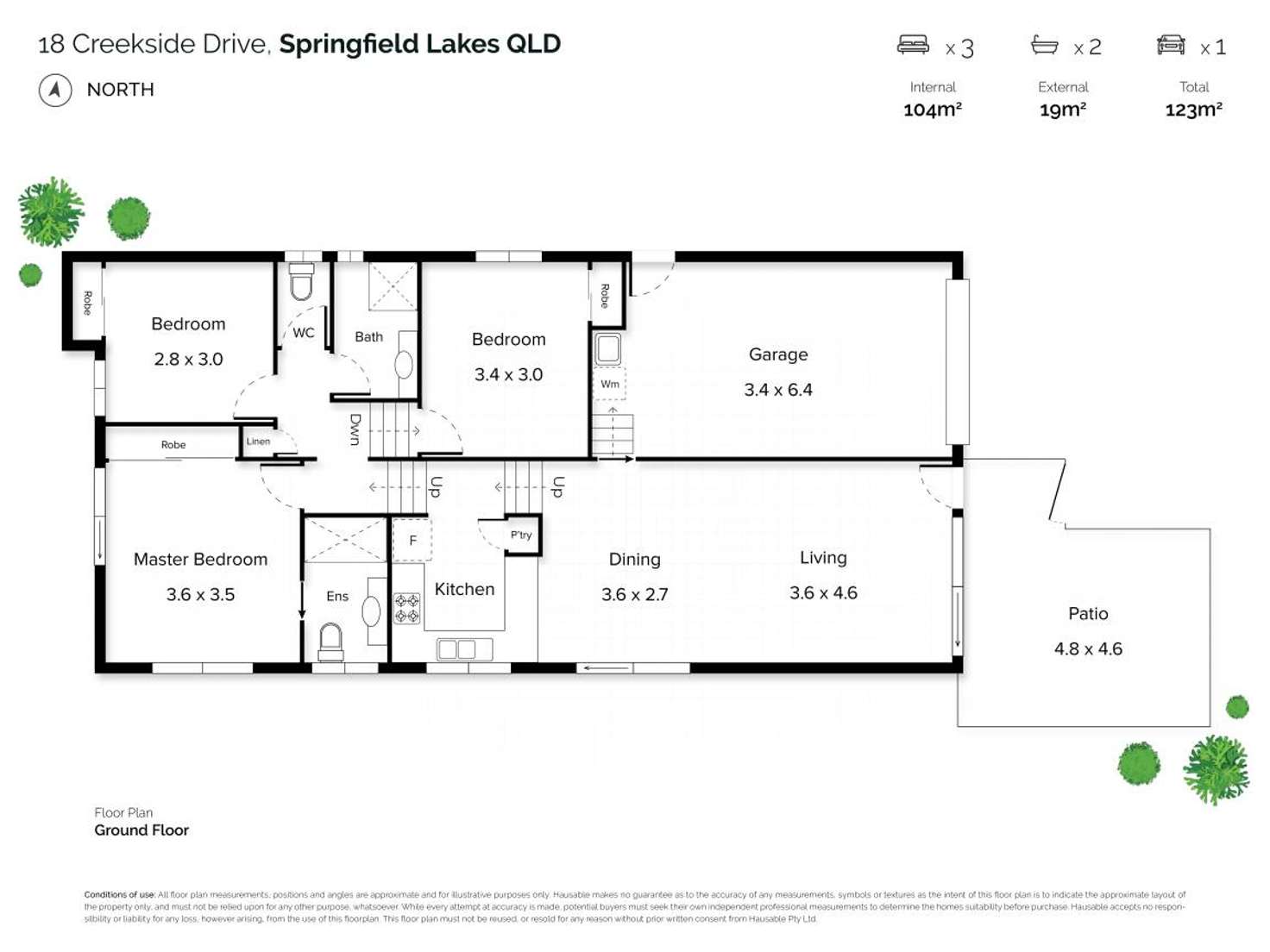 Floorplan of Homely house listing, 18 Creekside Drive, Springfield Lakes QLD 4300