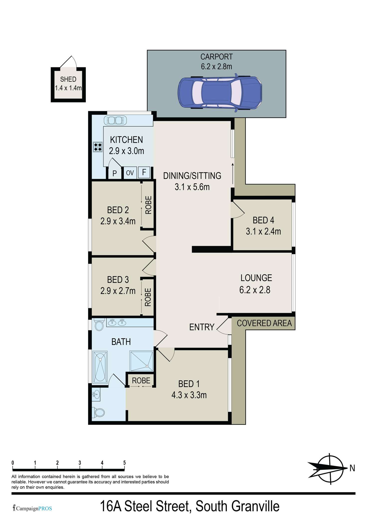 Floorplan of Homely house listing, 16a Steel Street, Granville NSW 2142