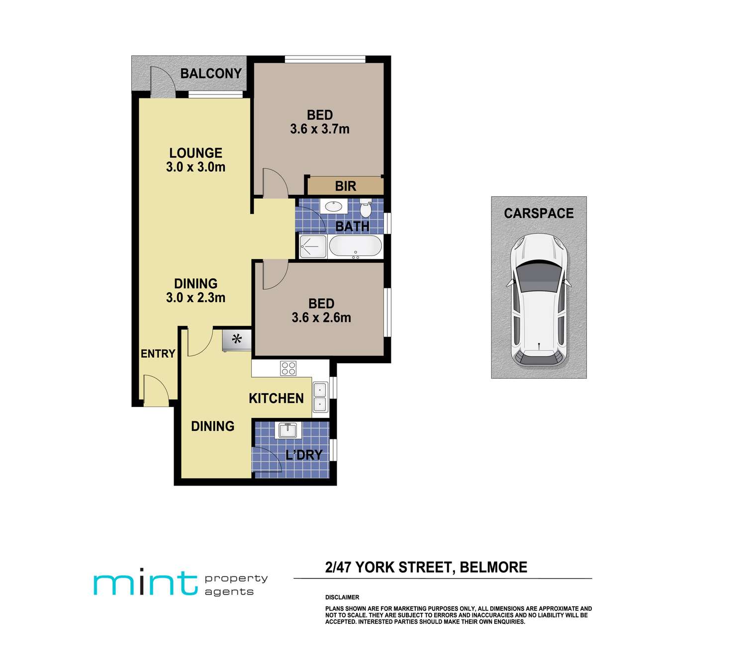 Floorplan of Homely unit listing, 2/47 York Street, Belmore NSW 2192