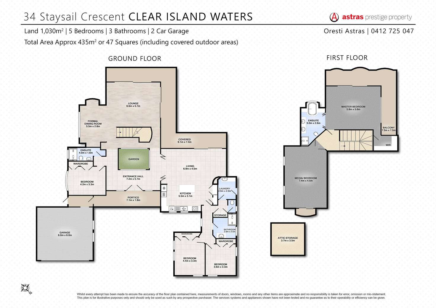 Floorplan of Homely house listing, 34 Staysail Crescent, Clear Island Waters QLD 4226