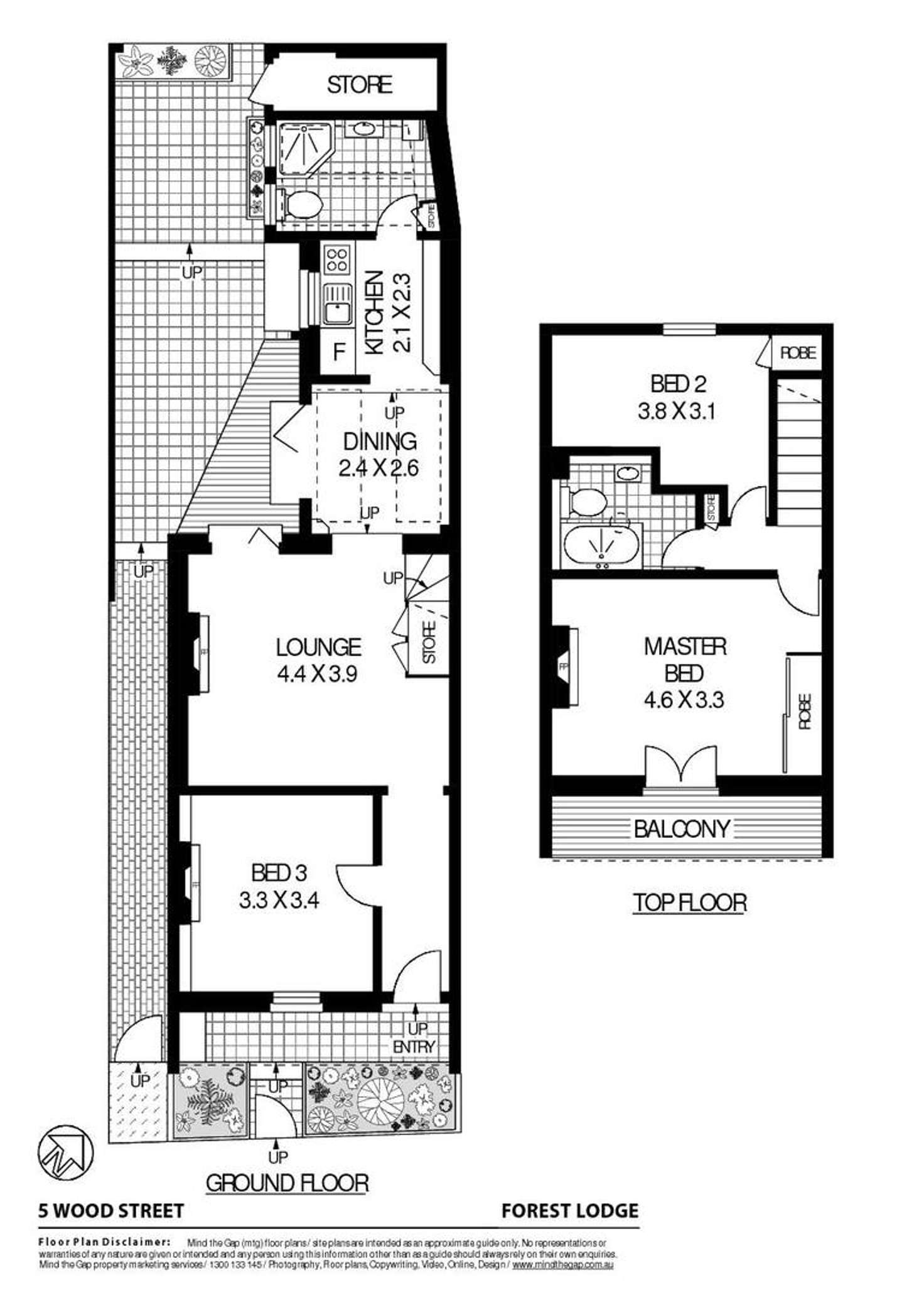 Floorplan of Homely house listing, 5 Wood Street, Forest Lodge NSW 2037