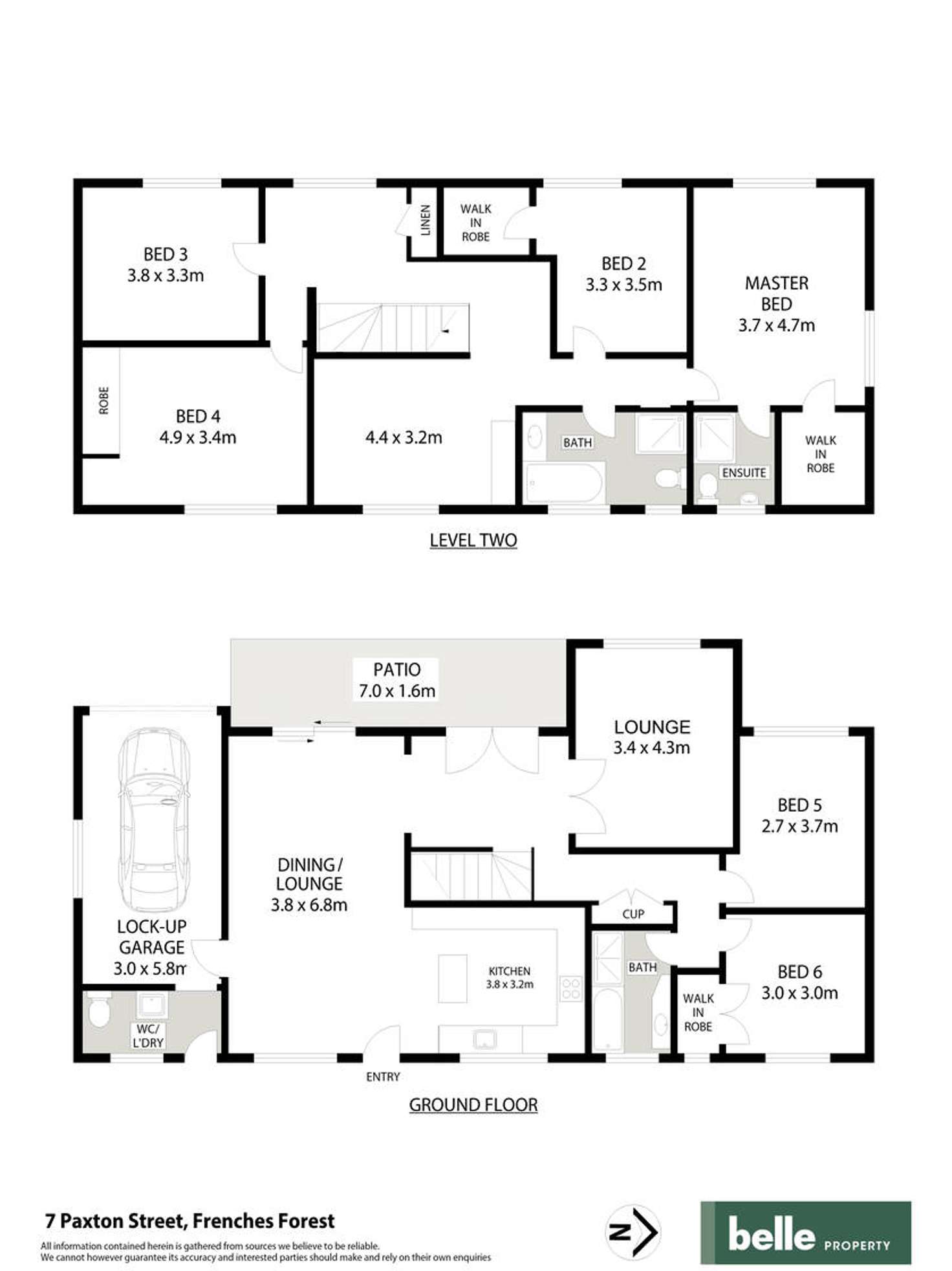 Floorplan of Homely house listing, 7 Paxton Street, Frenchs Forest NSW 2086