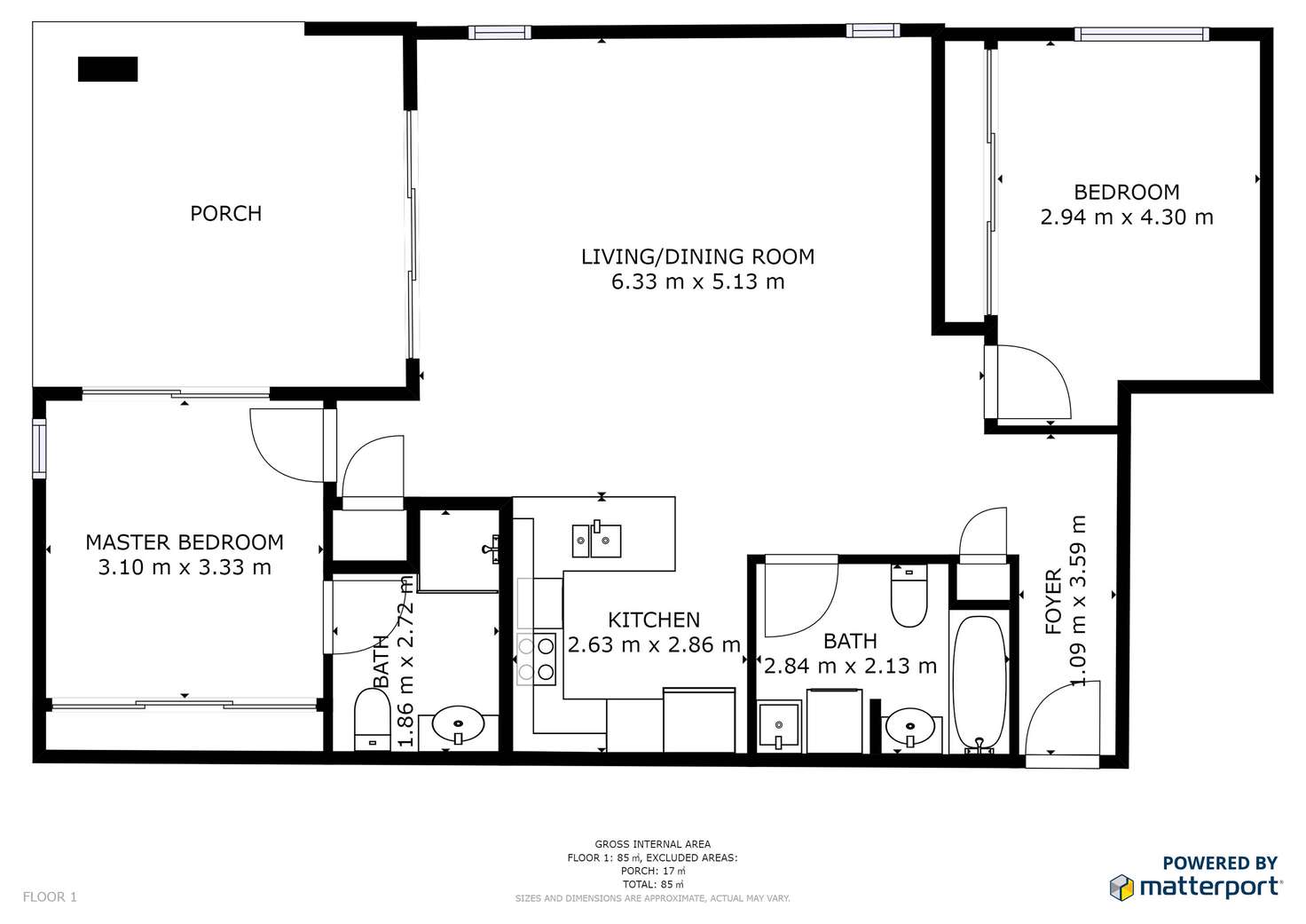 Floorplan of Homely unit listing, 2/49 Theodore Street, Stafford QLD 4053
