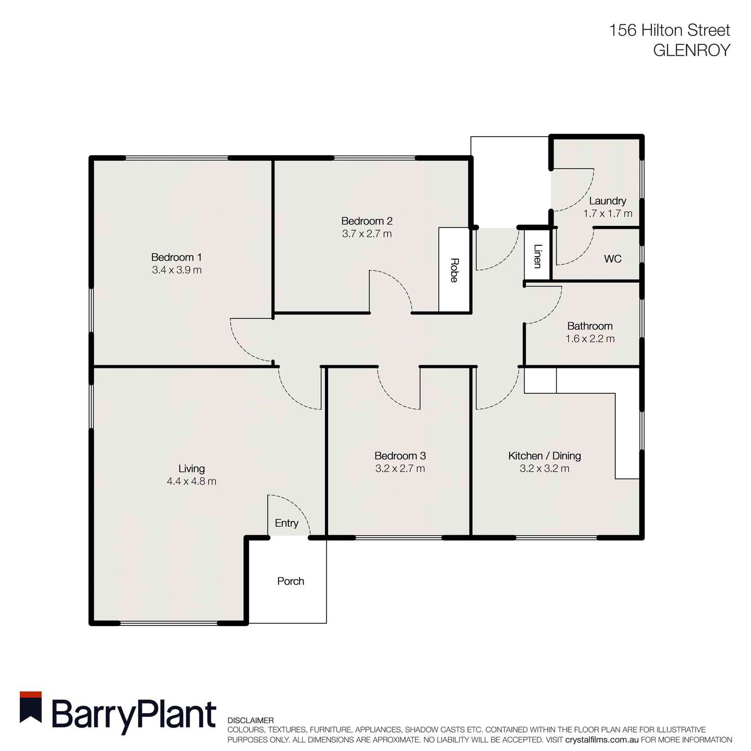 Floorplan of Homely house listing, 156 Hilton Street, Glenroy VIC 3046
