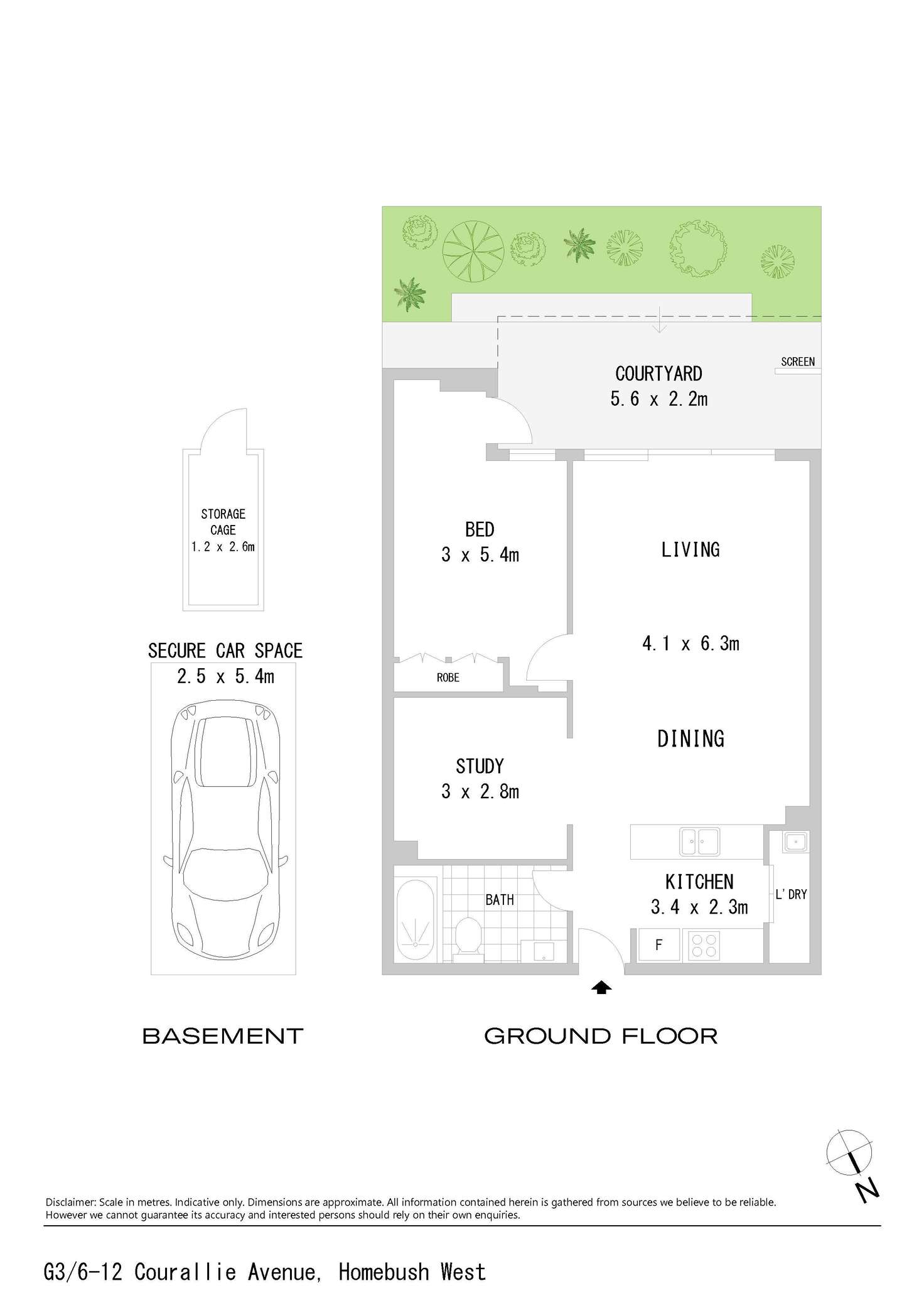 Floorplan of Homely apartment listing, 3/6-12 Courallie Avenue, Homebush West NSW 2140
