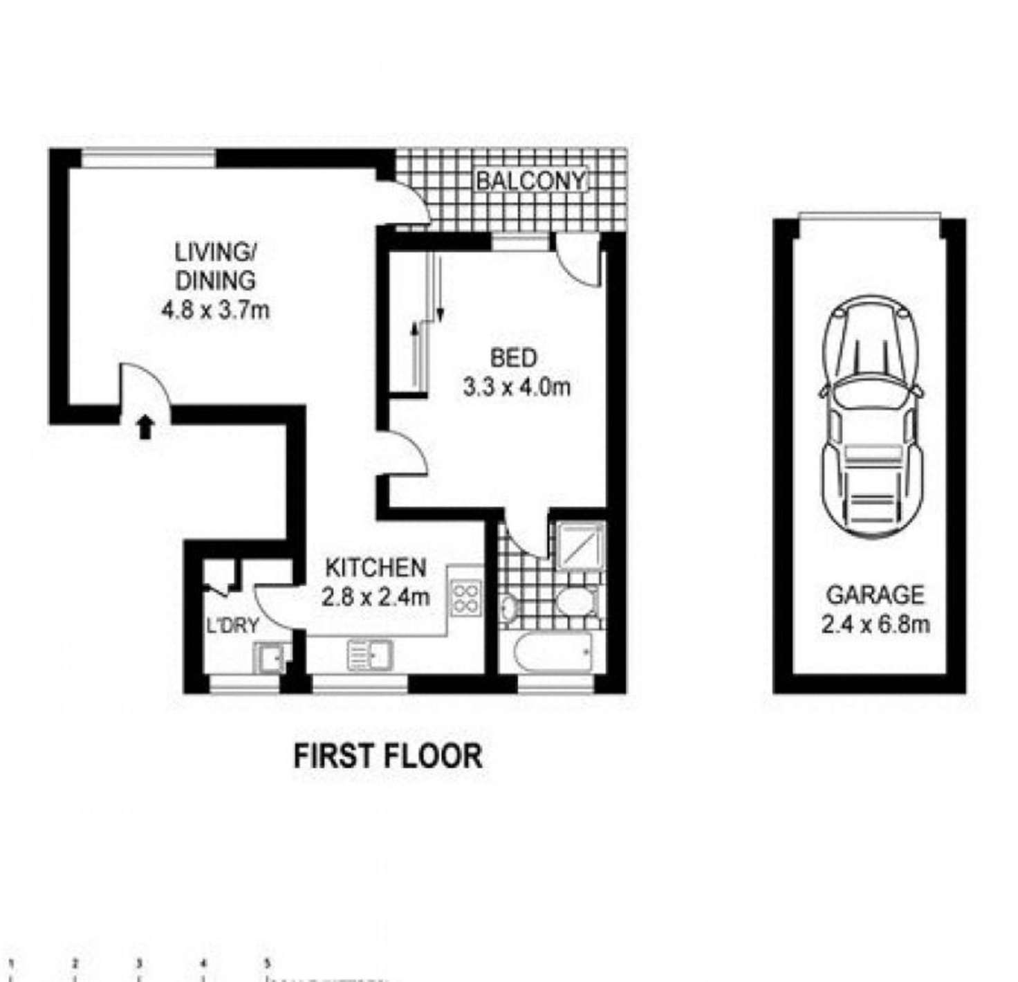 Floorplan of Homely apartment listing, 3/127-129 Clovelly Road, Randwick NSW 2031