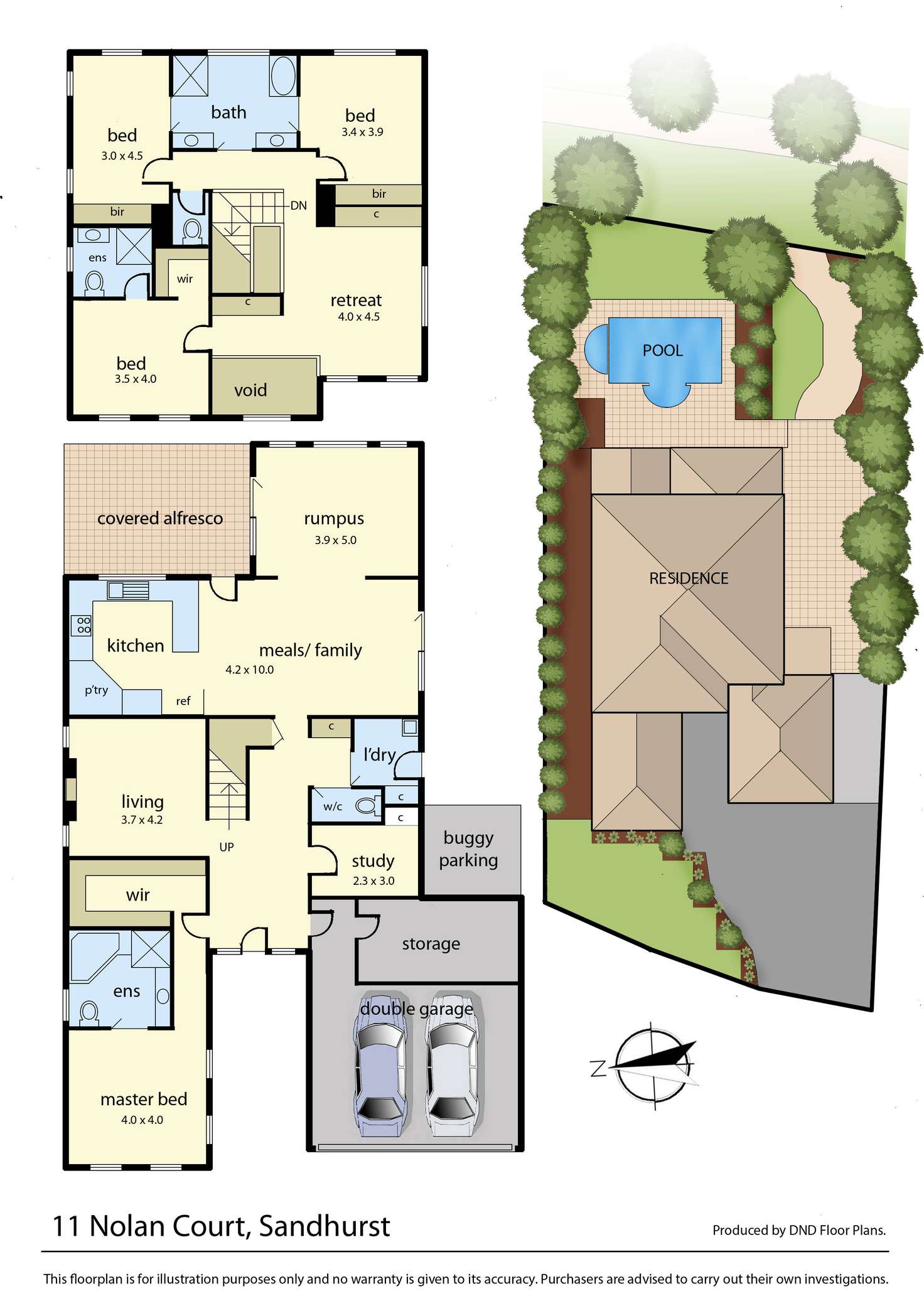 Floorplan of Homely house listing, 11 Nolan Court, Sandhurst VIC 3977
