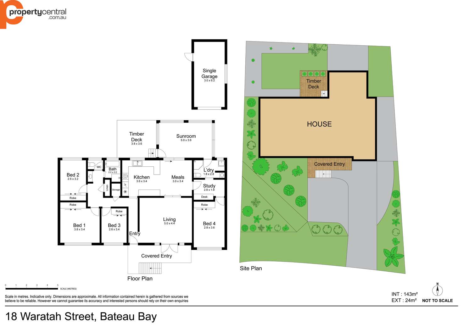 Floorplan of Homely house listing, 18 Waratah Street, Bateau Bay NSW 2261