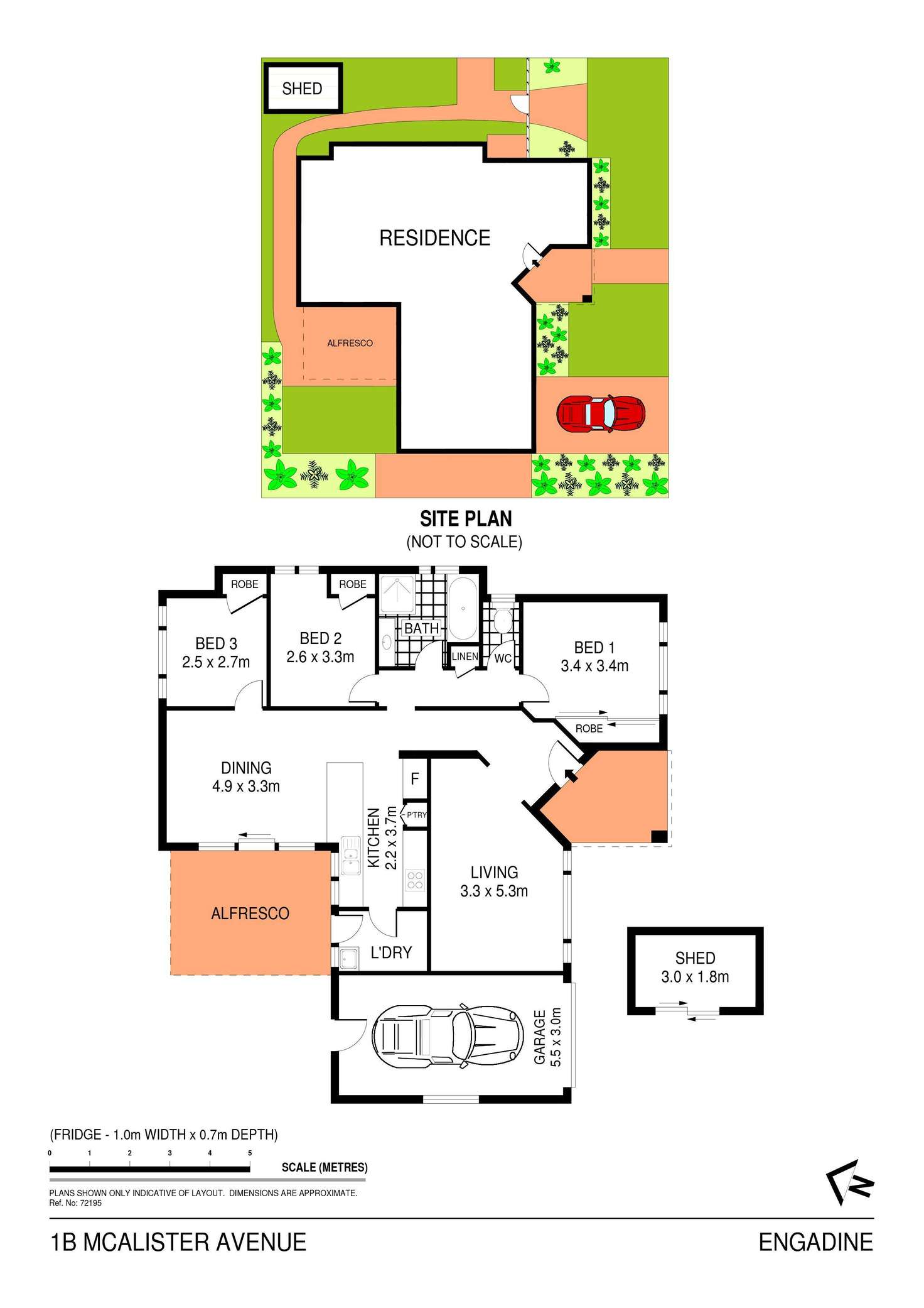 Floorplan of Homely house listing, 1B McAlister Avenue, Engadine NSW 2233