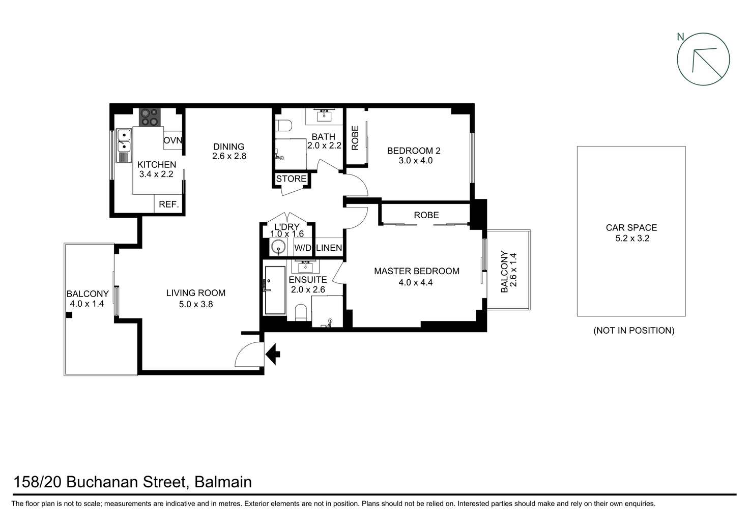Floorplan of Homely apartment listing, 158/20 Buchanan Street, Balmain NSW 2041
