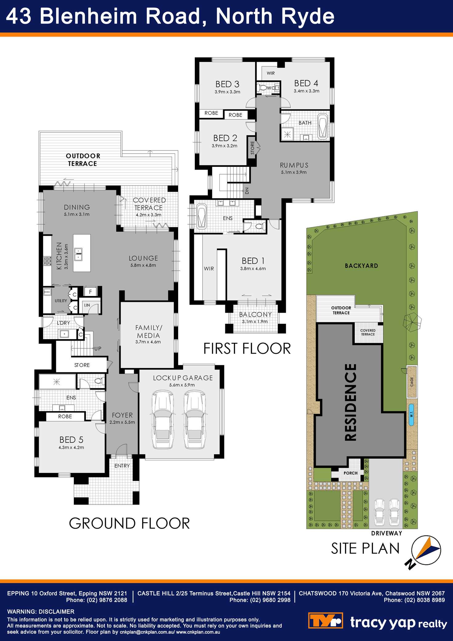 Floorplan of Homely house listing, 43 Blenheim Road, North Ryde NSW 2113