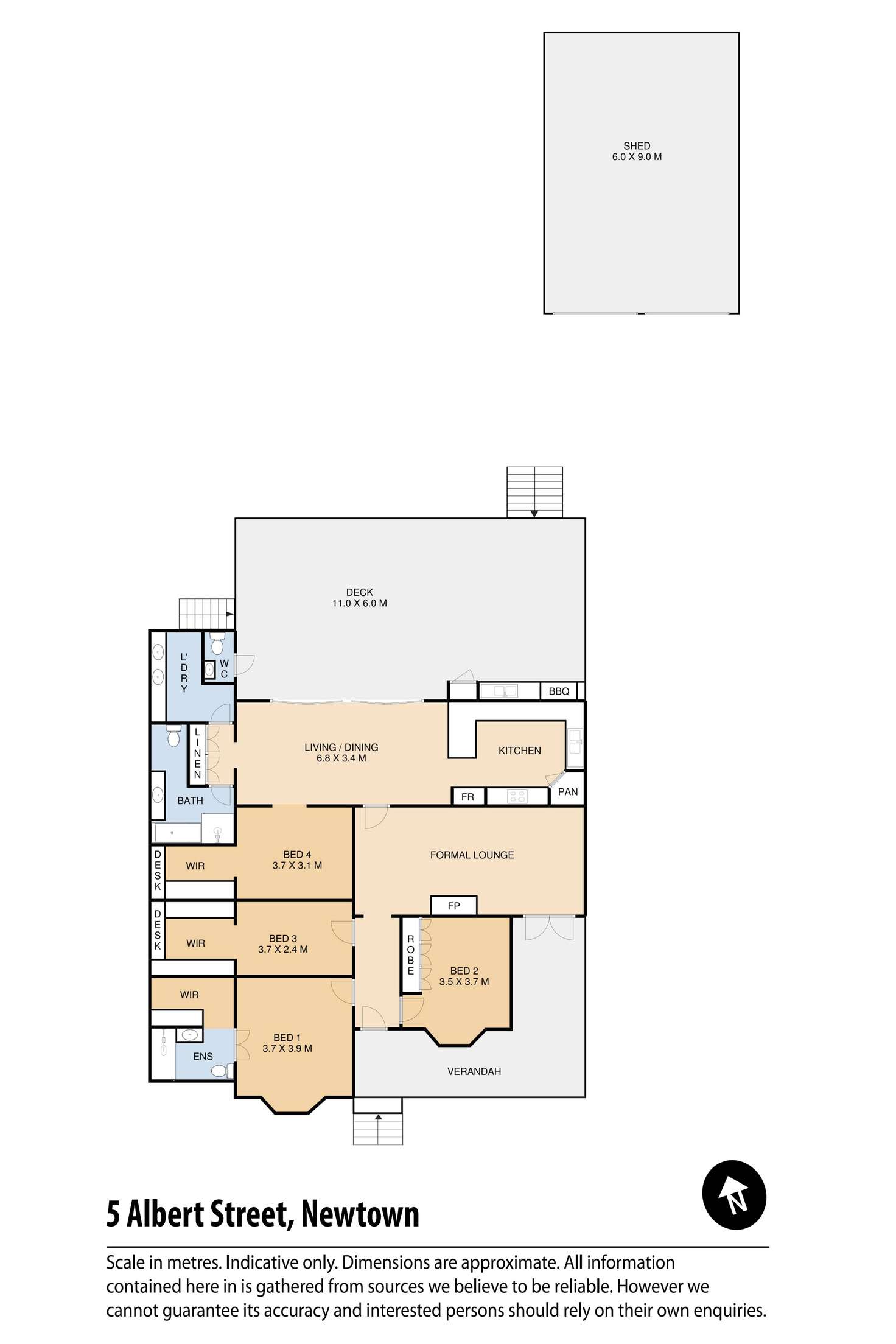 Floorplan of Homely house listing, 5 Albert Street, Newtown QLD 4350