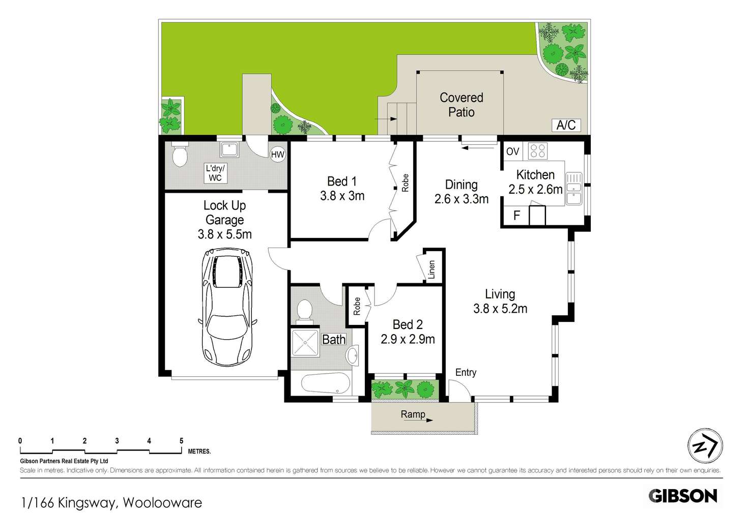 Floorplan of Homely villa listing, 1/166 Kingsway, Woolooware NSW 2230