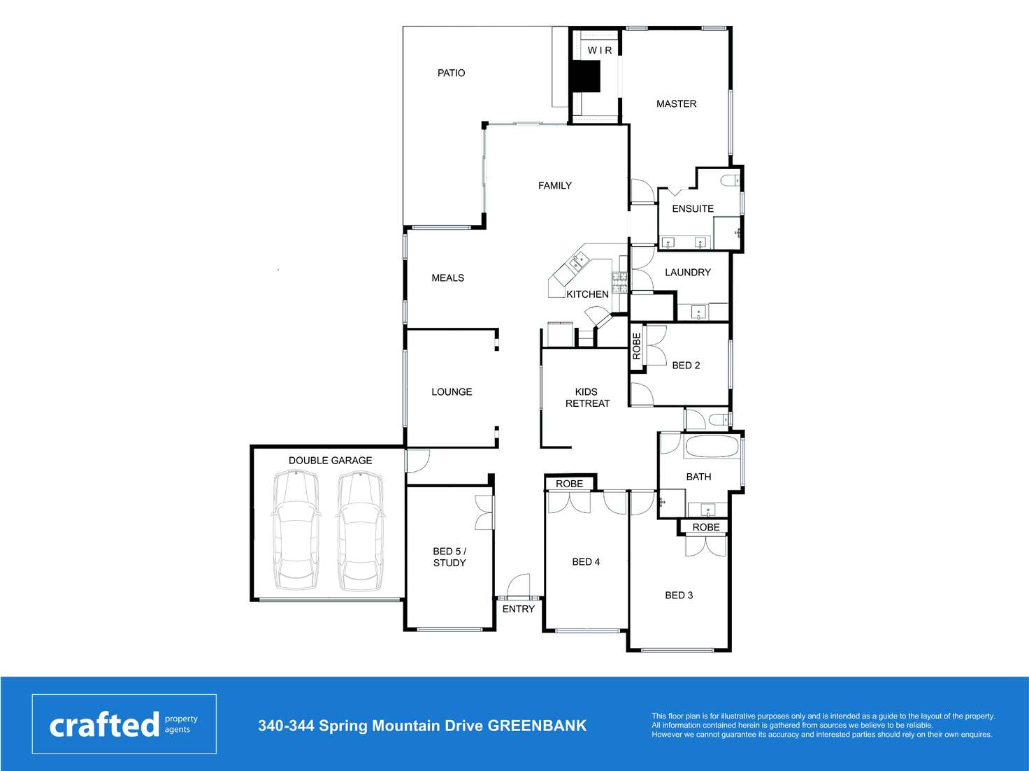 Floorplan of Homely house listing, 344 Spring Mountain Drive, Greenbank QLD 4124