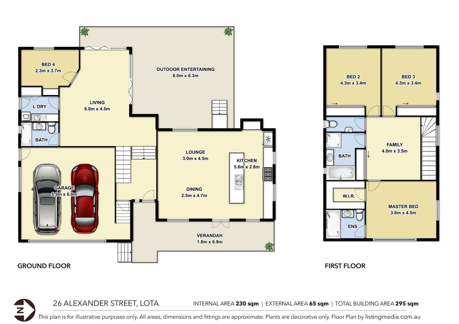 Floorplan of Homely house listing, 26 Alexander Street, Lota QLD 4179
