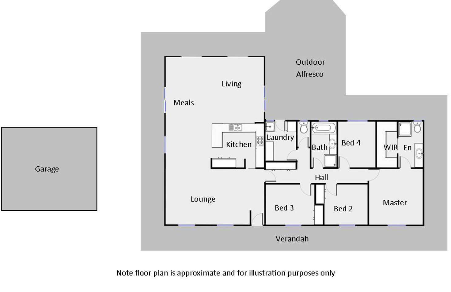 Floorplan of Homely house listing, 674 Cureton Avenue, Nichols Point VIC 3501