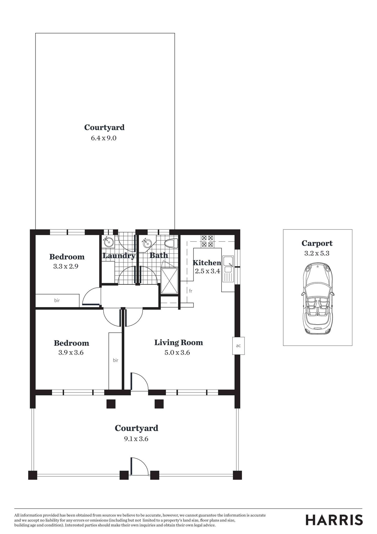 Floorplan of Homely unit listing, 1/30 Bakewell Road, Evandale SA 5069