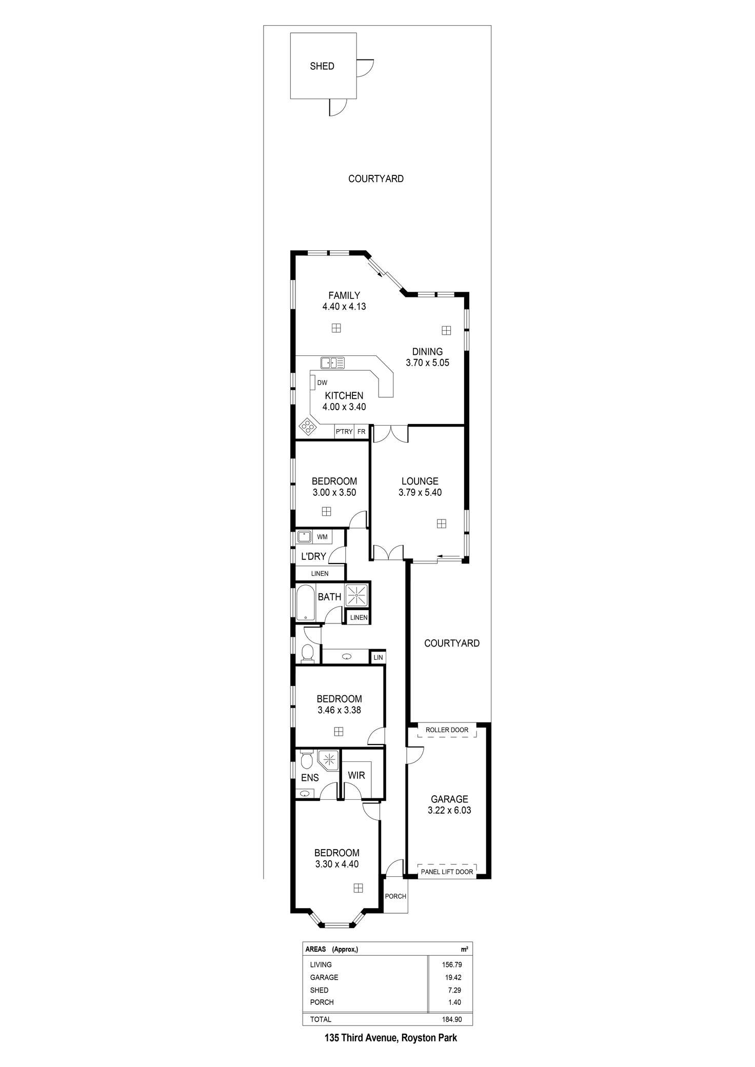 Floorplan of Homely house listing, 135 Third Avenue, Royston Park SA 5070