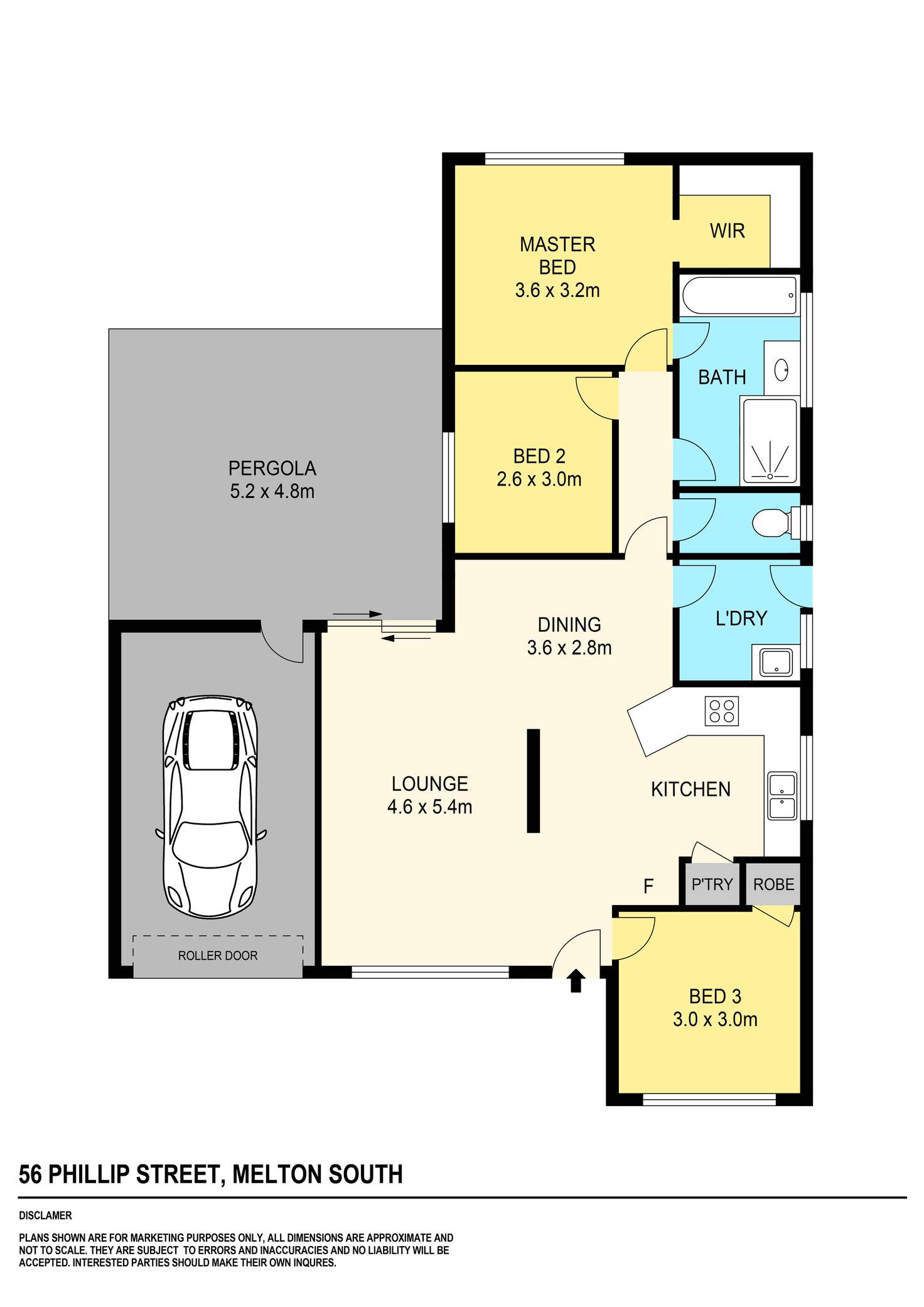 Floorplan of Homely house listing, 56 Phillip Street, Melton South VIC 3338