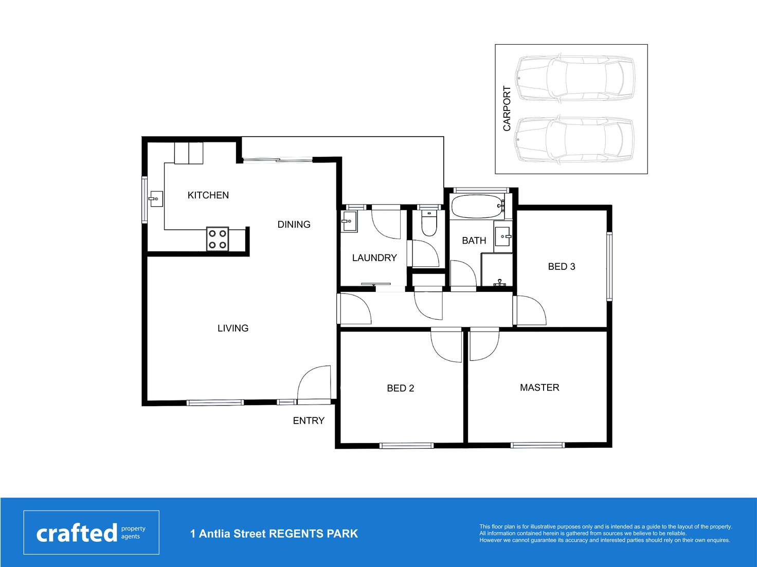 Floorplan of Homely house listing, 1 Antlia Street, Regents Park QLD 4118