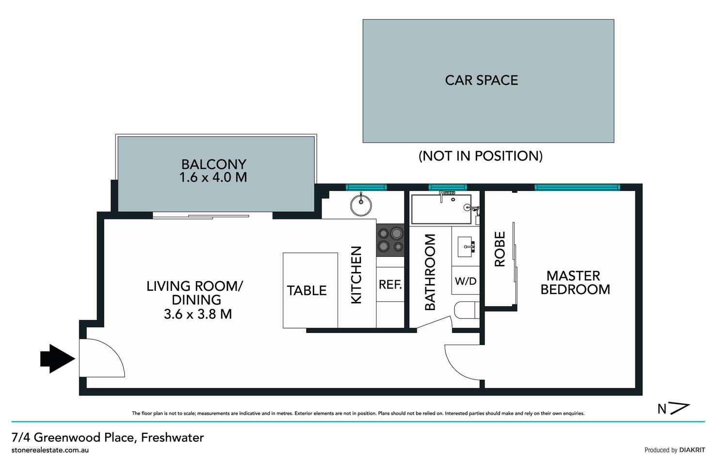 Floorplan of Homely unit listing, 7/4 Greenwood Place, Freshwater NSW 2096