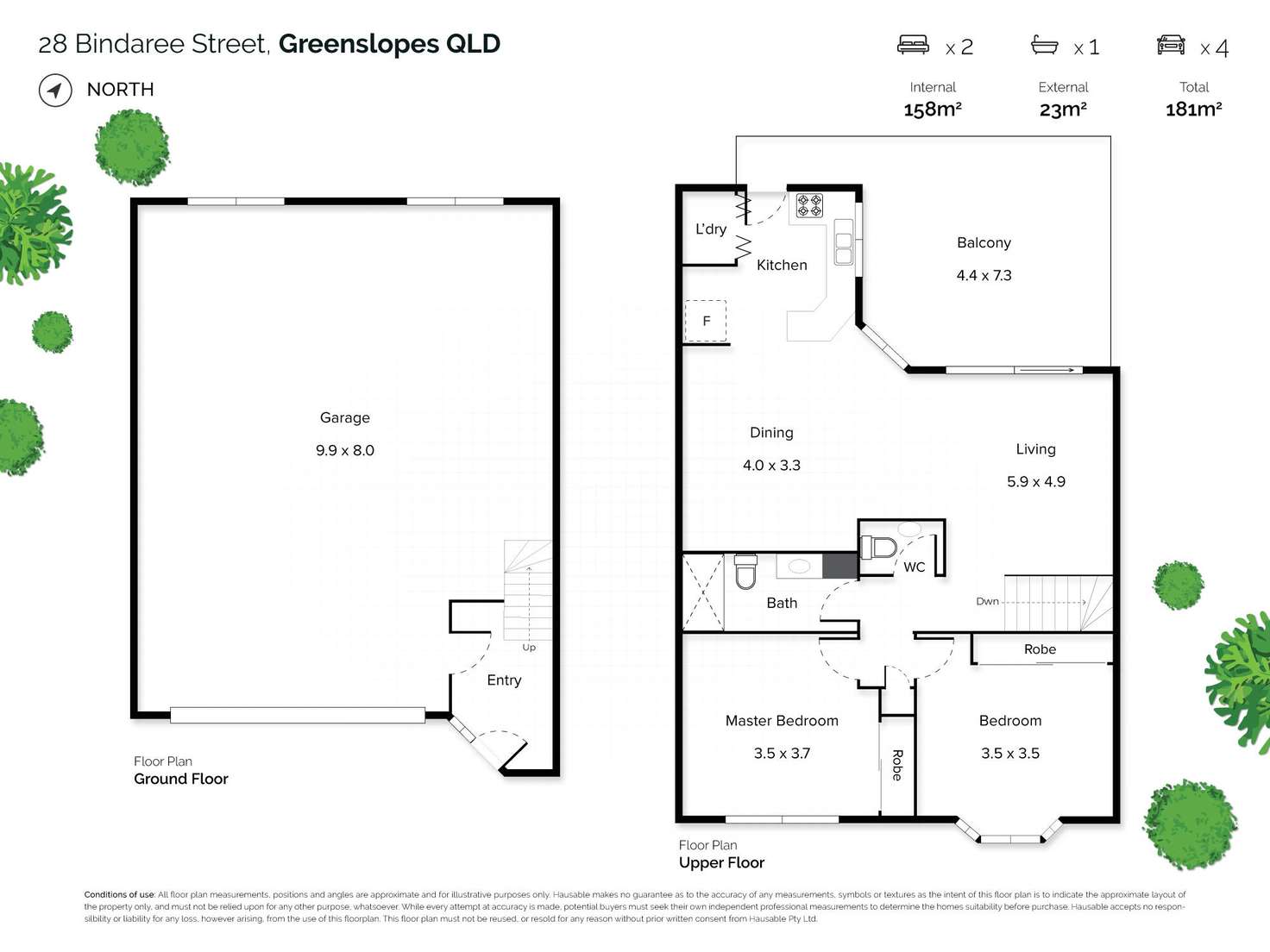 Floorplan of Homely apartment listing, 3/28 Bindaree Street, Greenslopes QLD 4120