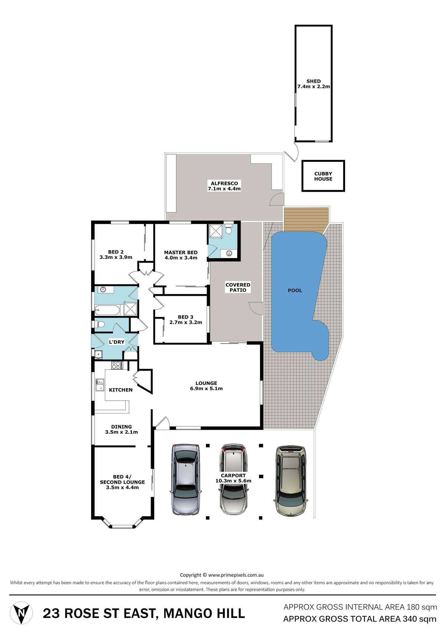 Floorplan of Homely house listing, 23 Rose Street East, Mango Hill QLD 4509
