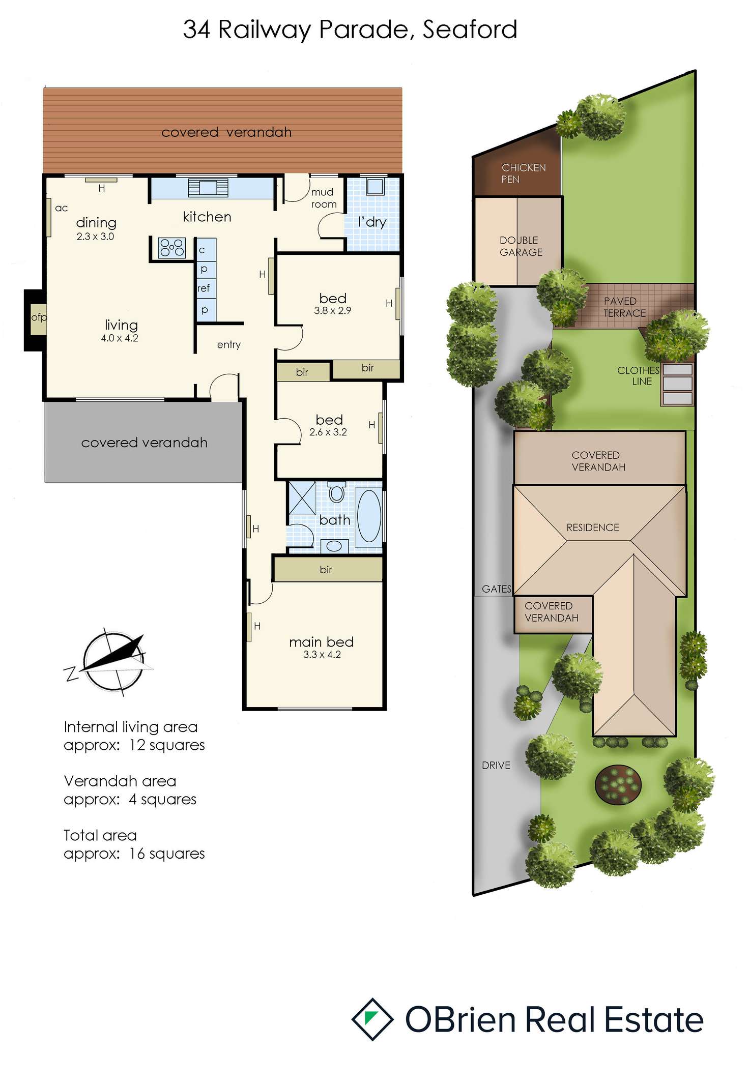 Floorplan of Homely house listing, 34 Railway Parade, Seaford VIC 3198