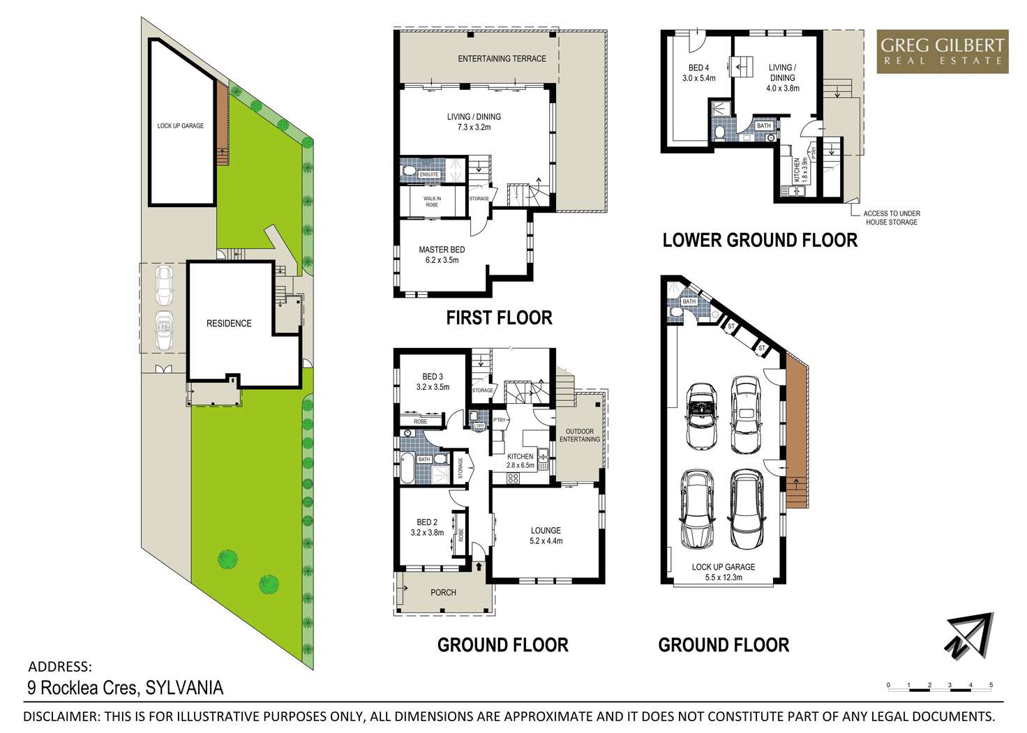 Floorplan of Homely house listing, 9 Rocklea Crescent, Sylvania NSW 2224