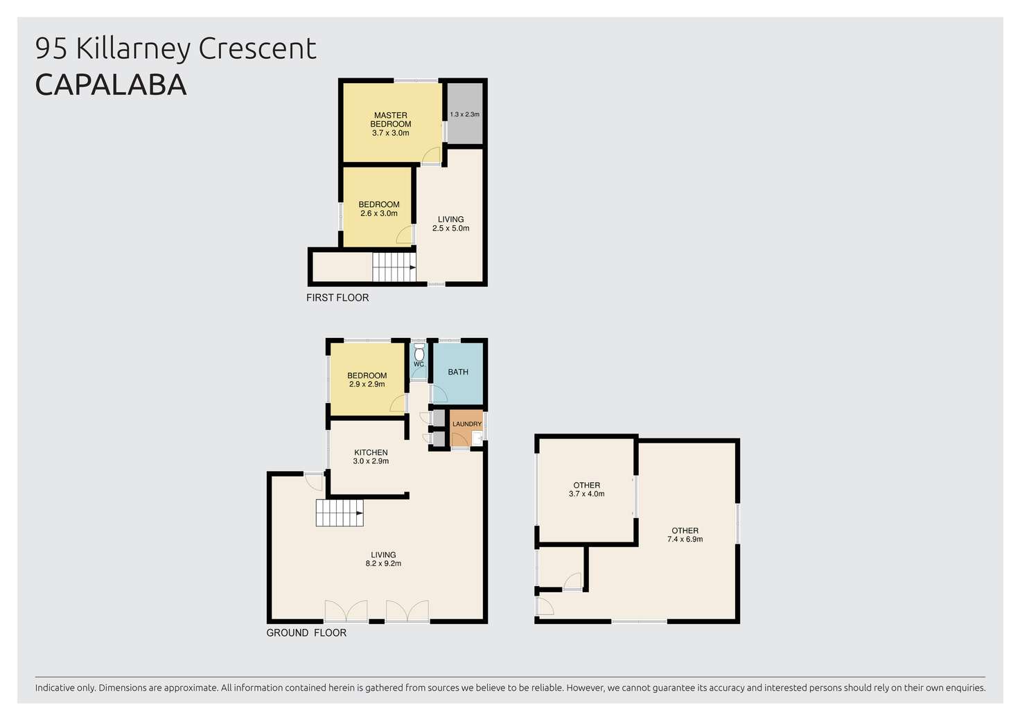 Floorplan of Homely house listing, 95 Killarney Crescent, Capalaba QLD 4157