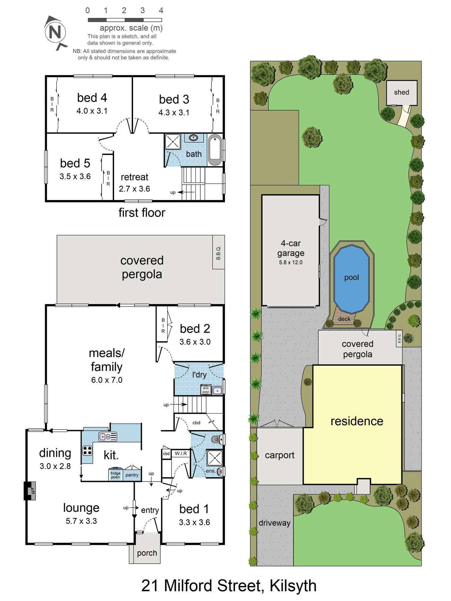 Floorplan of Homely house listing, 21 Milford Street, Kilsyth VIC 3137