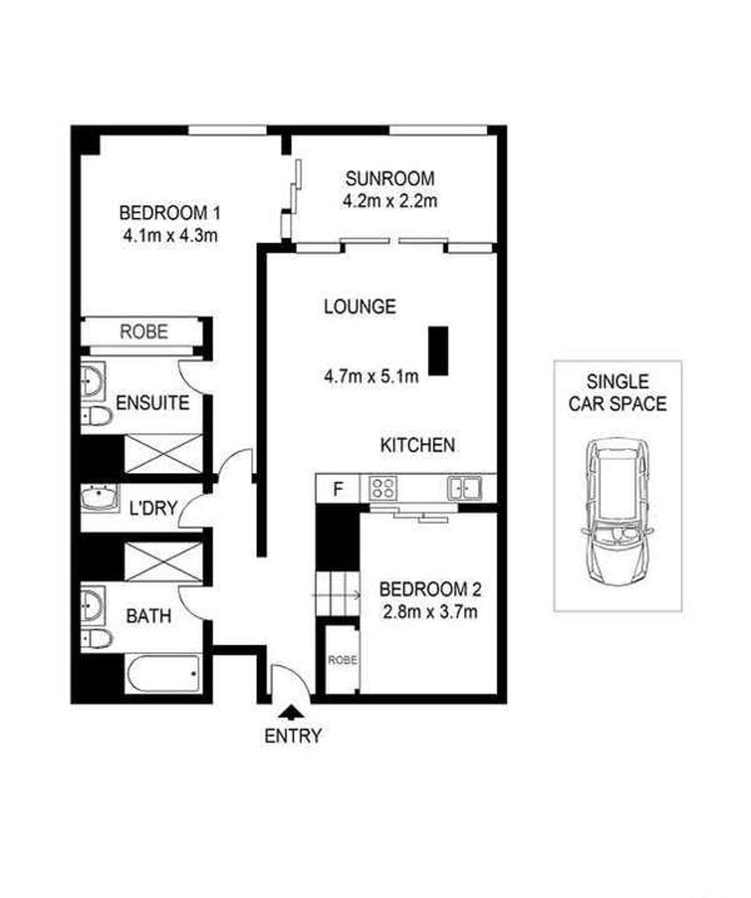 Floorplan of Homely apartment listing, 8/320 Harris Street, Pyrmont NSW 2009
