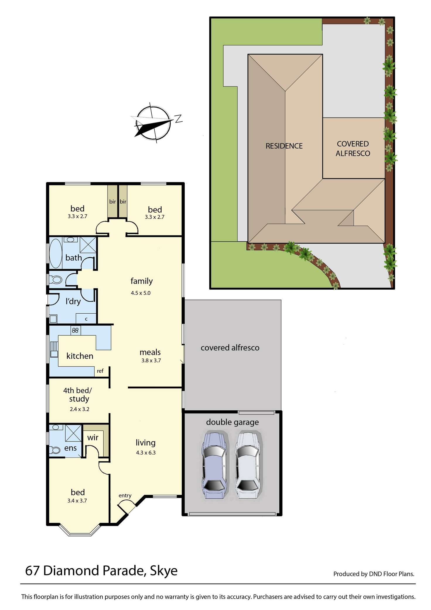 Floorplan of Homely house listing, 67 Diamond Parade, Skye VIC 3977